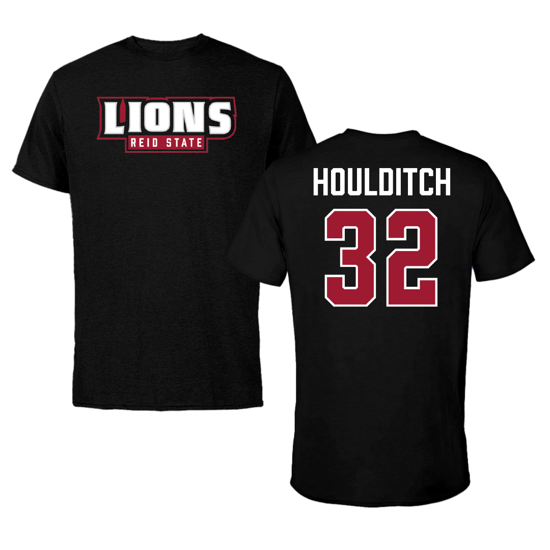 Reid State Community College Baseball Black Performance Tee - #32 Roper Houlditch