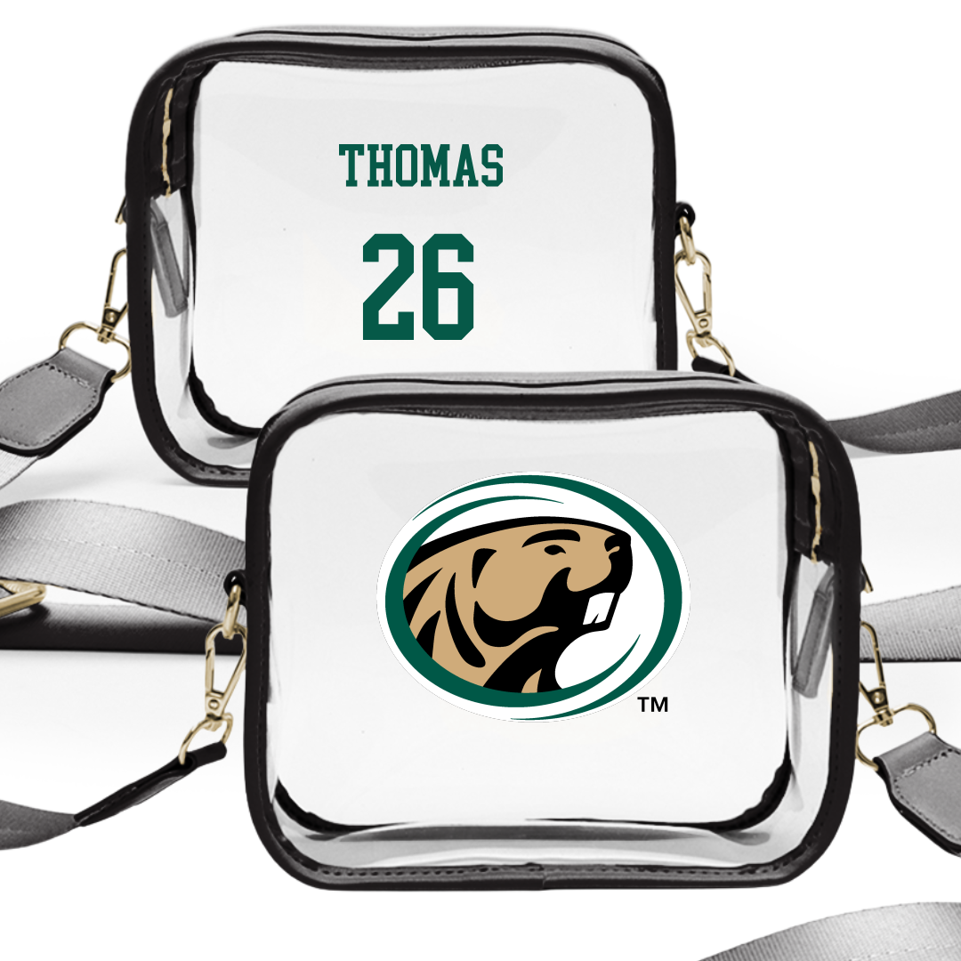 Bemidji State University Football Black Clear Stadium Bag - #26 Tyrell Thomas