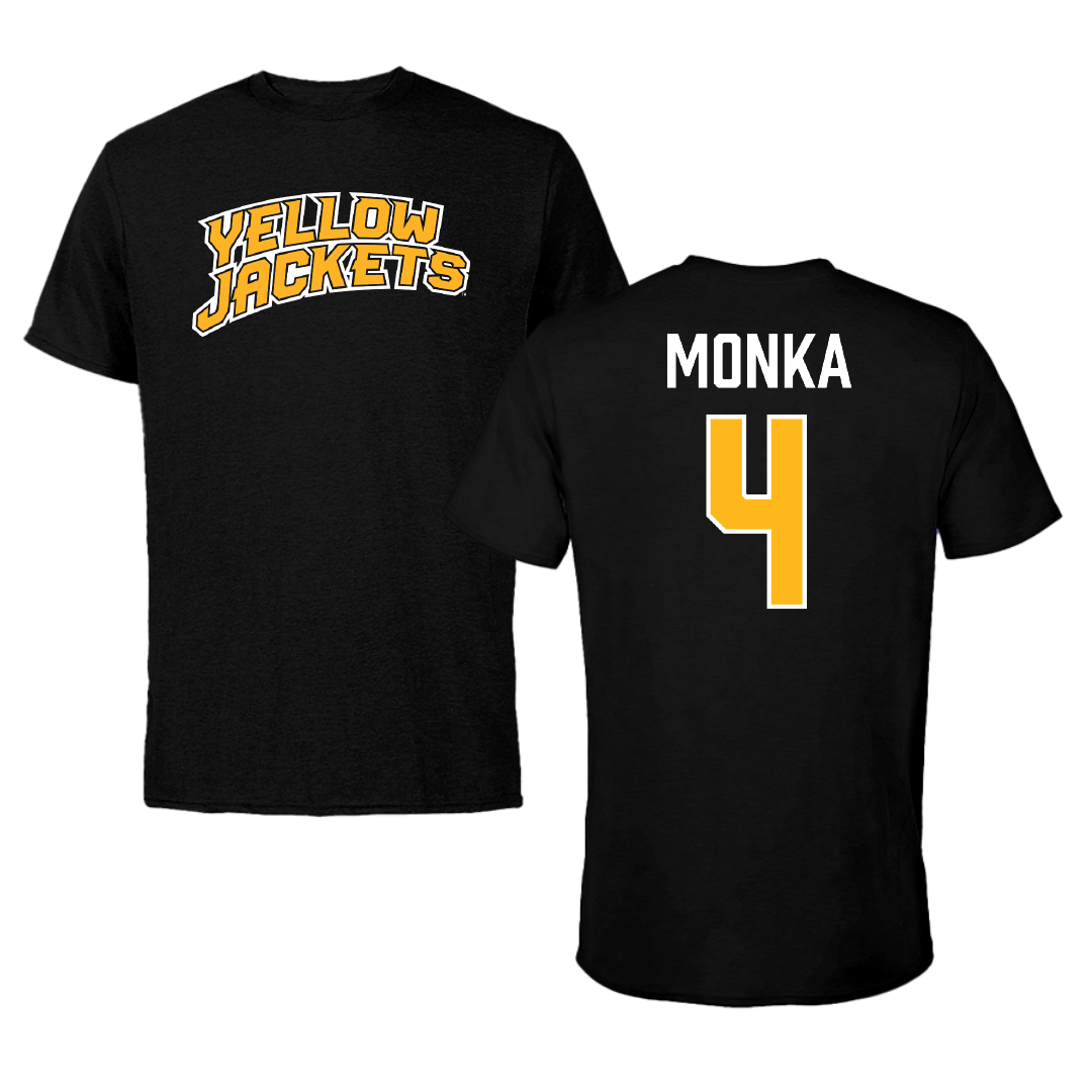 American International College Basketball Black Performance Tee - #4 Eden Monka
