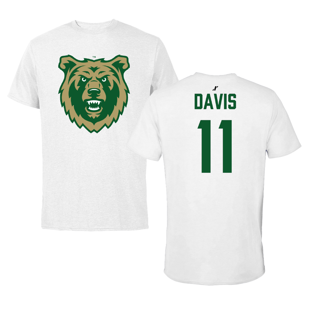 Rocky Mountain College Soccer (W) White Performance Tee - #11 Charlize Davis