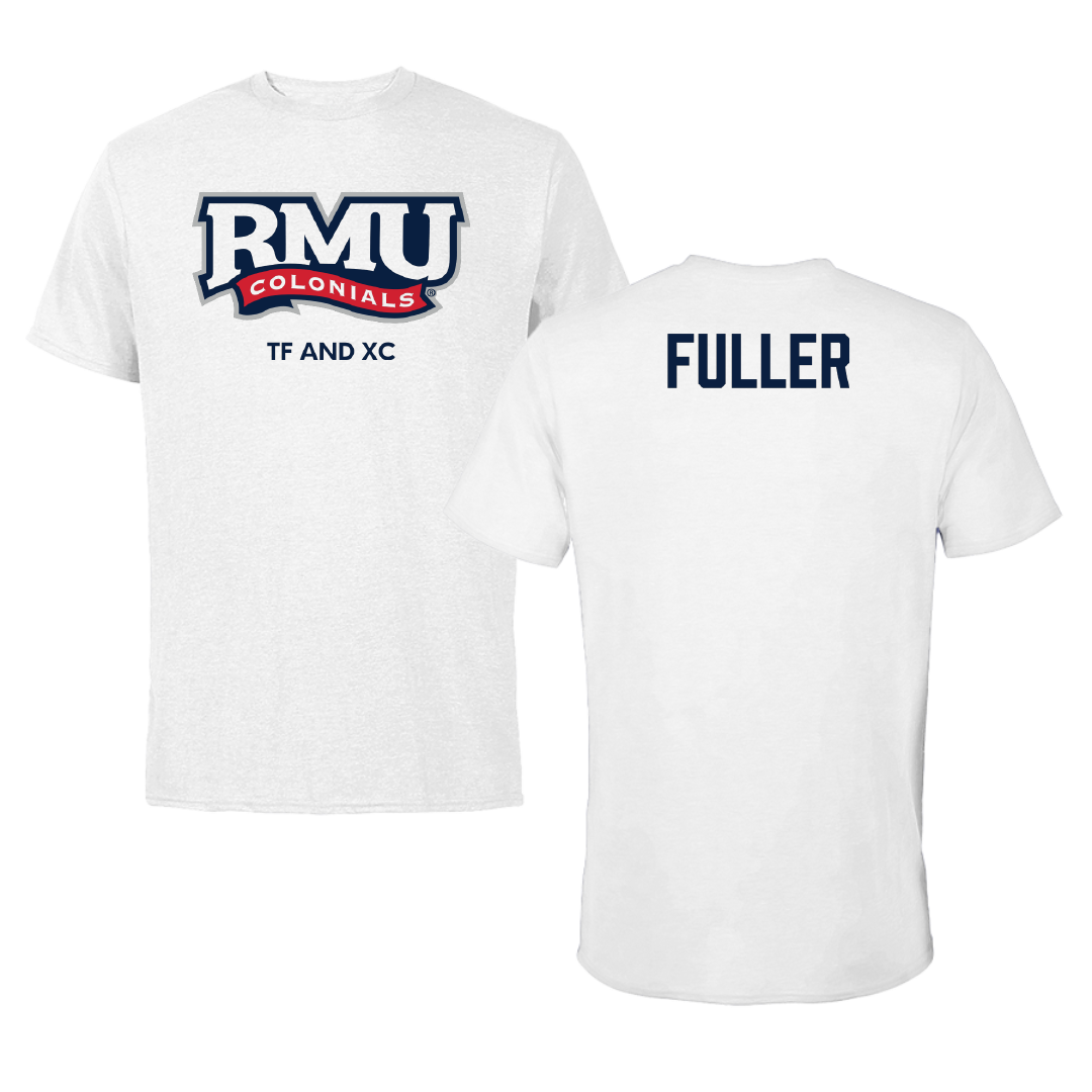 Robert Morris University TF and XC White Performance Tee - Morgan Fuller