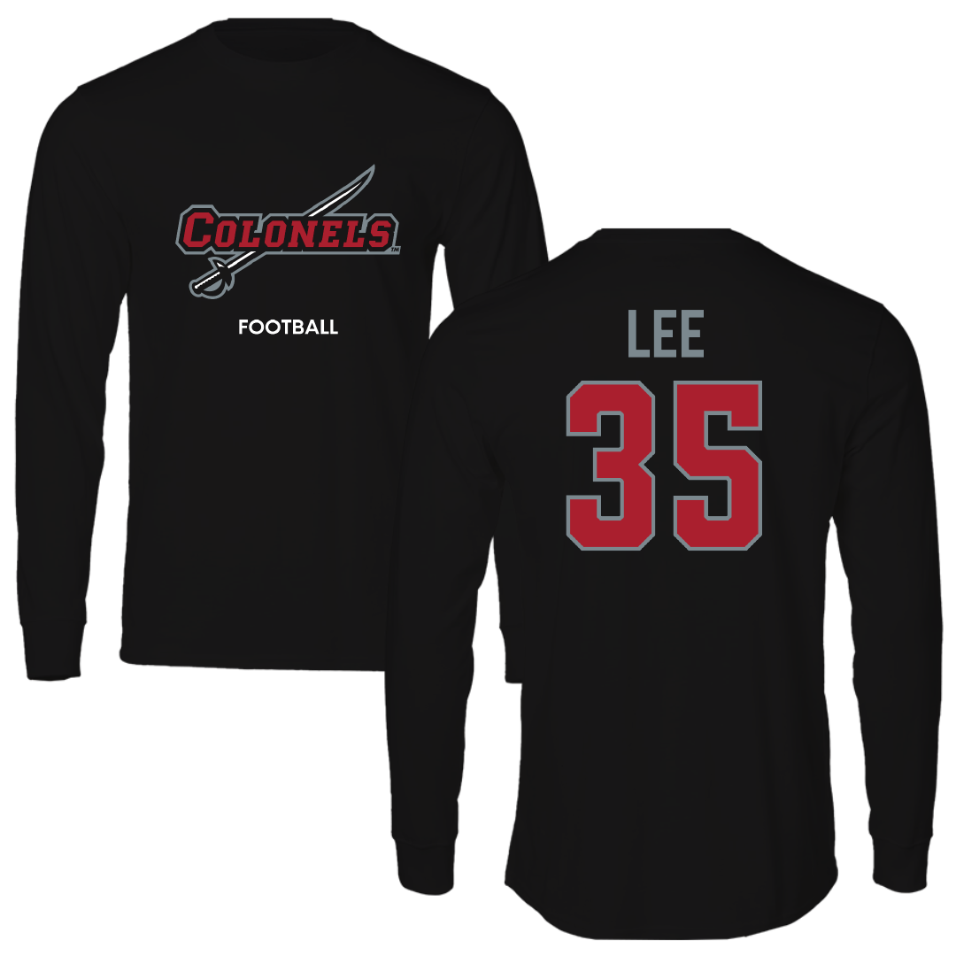 Nicholls State University Football Black Colonels Long Sleeve - #35 Ethan Lee