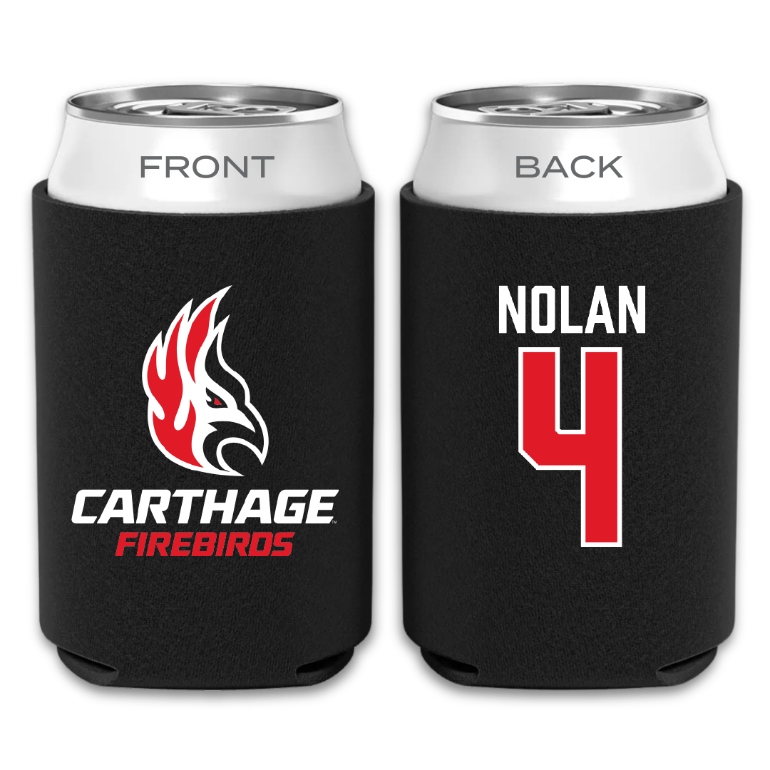 Carthage College Lacrosse Black Can Cooler - #4 Rosie Nolan