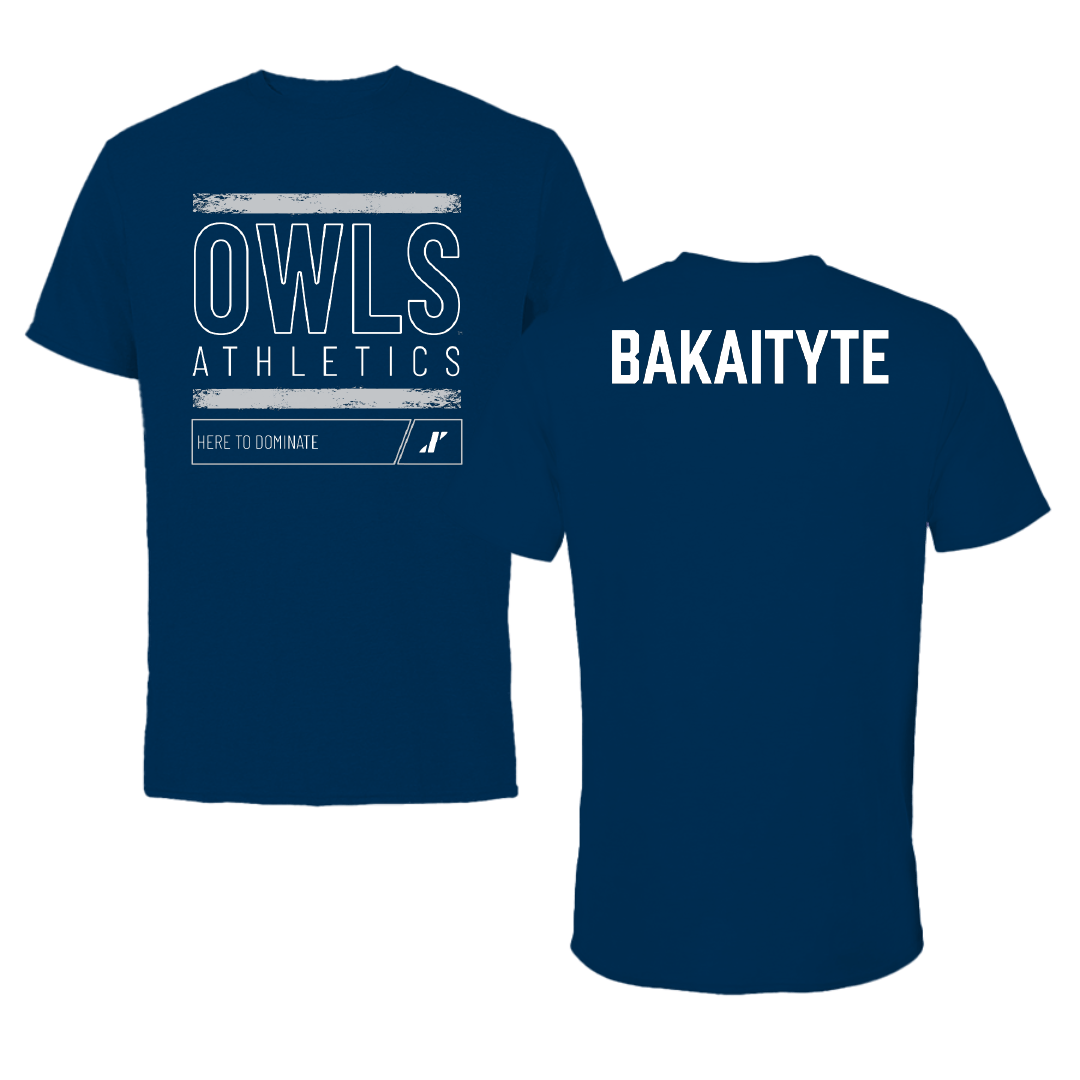 Rice University Tennis (W) Navy Dominate Tee - Uma Bakaityte