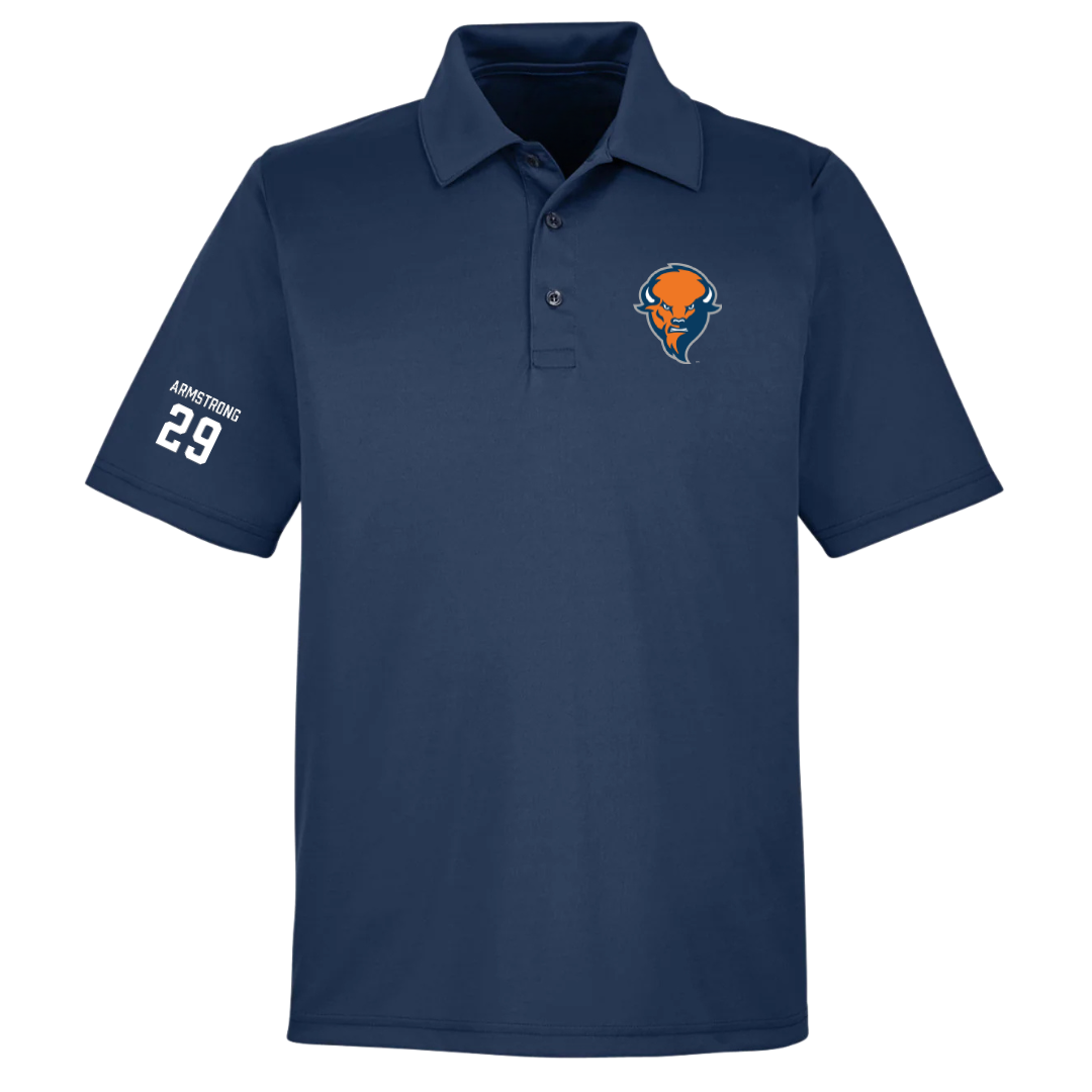 Bucknell University Lacrosse (M) Navy Polo - #29 Thomas Armstrong