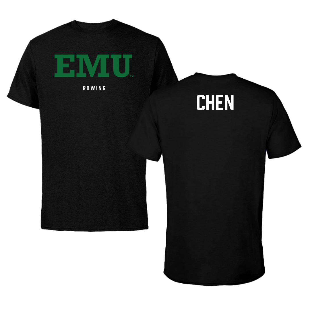 Eastern Michigan University Rowing Black Tee - Tiffany Chen