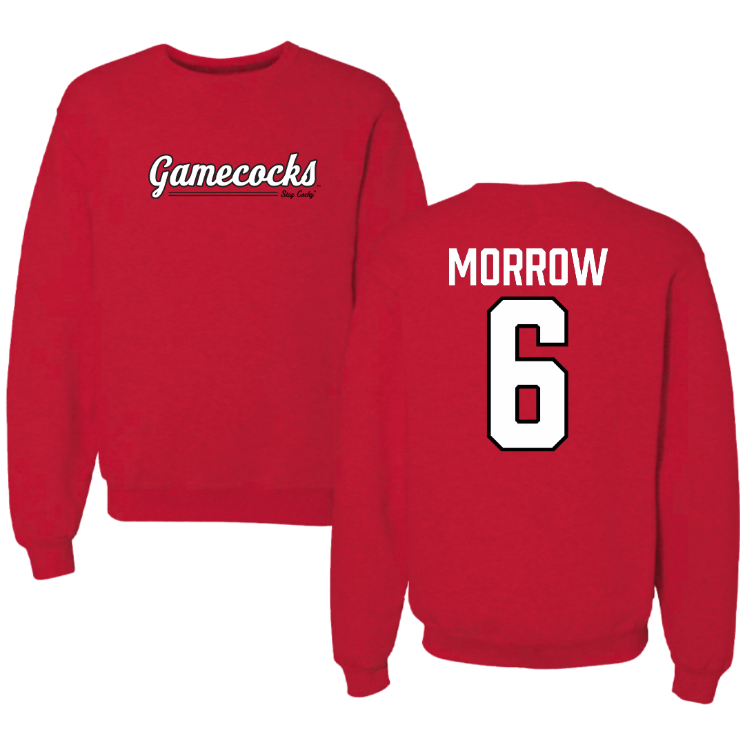 Jacksonville State University Football Red General Crewneck - #6 Xavier Morrow