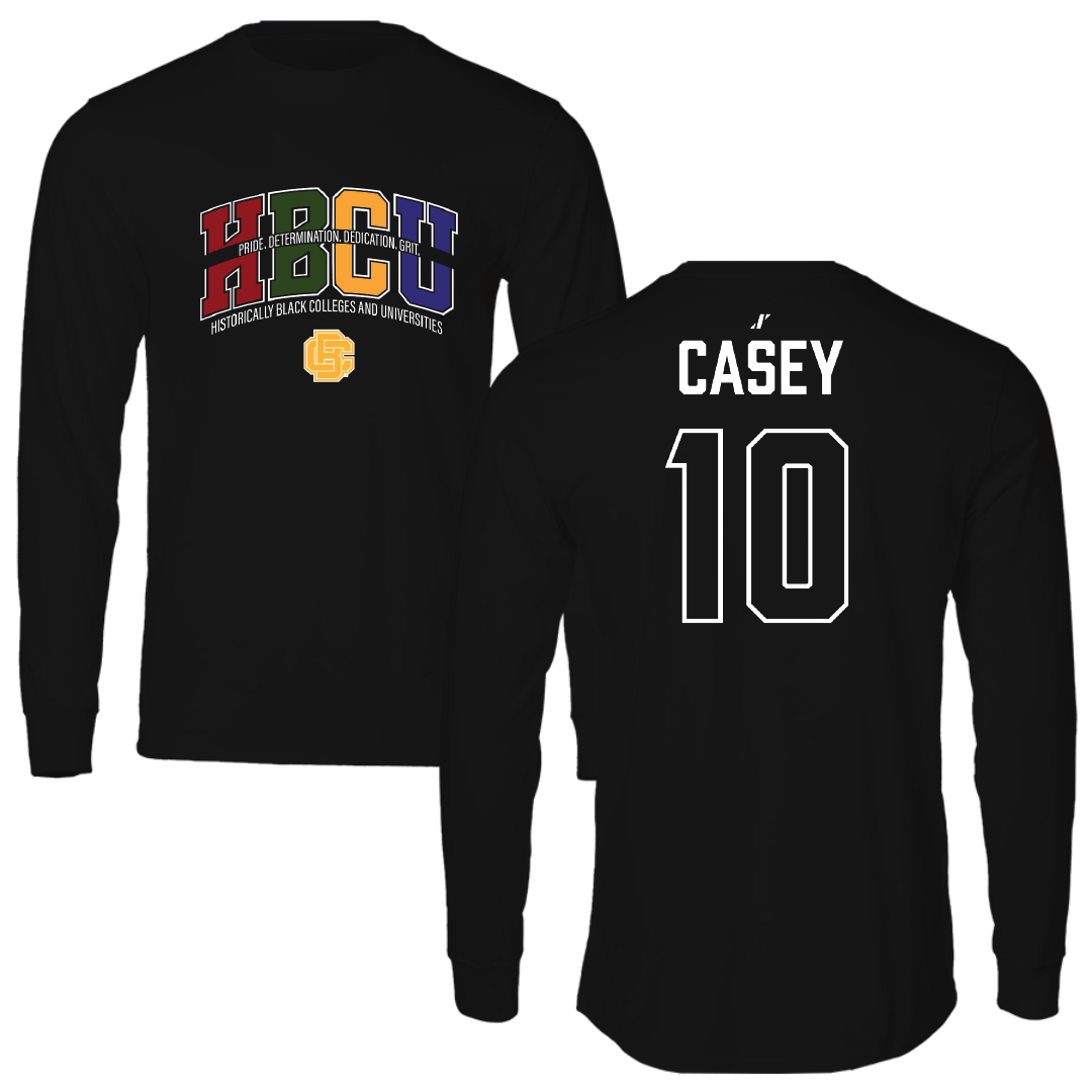 Bethune-Cookman University Softball Black HBCU Performance Long Sleeve - #10 Brianna Casey
