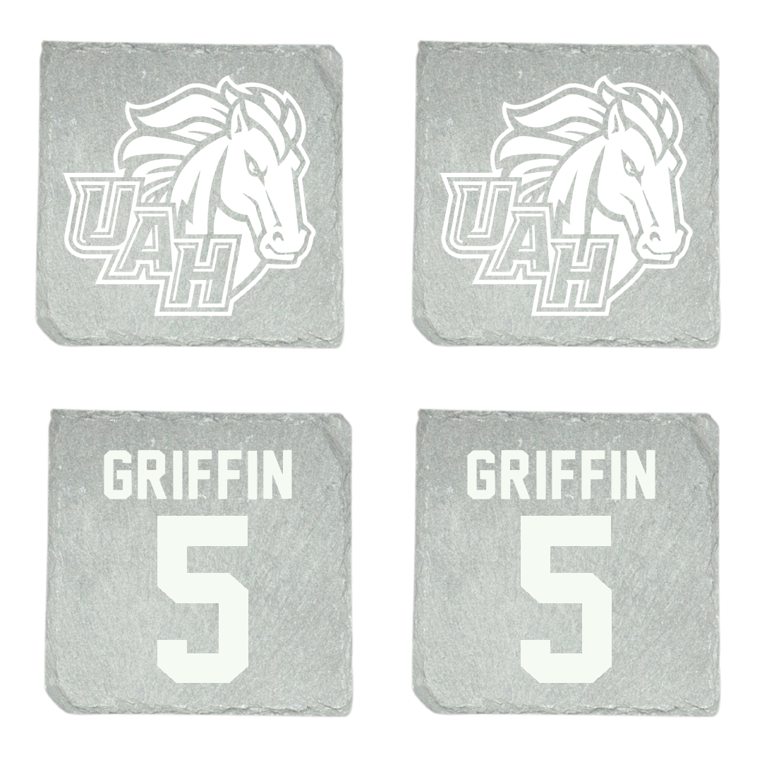 Huntsville Baseball Stone Coaster (4 Pack)  - #5 Braxton Griffin