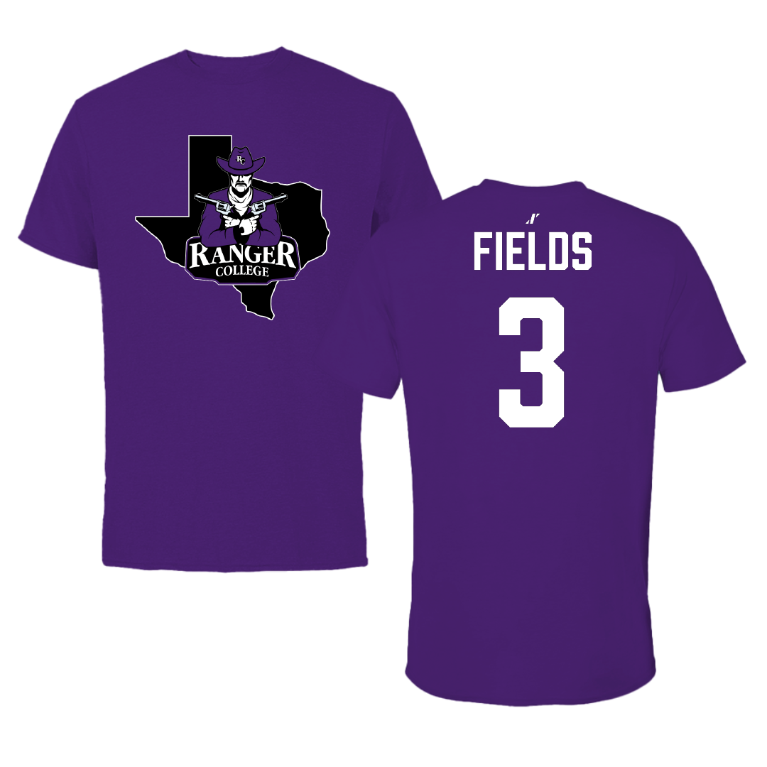 Ranger College Basketball (W) Purple State Tee - #3 Akyla Fields