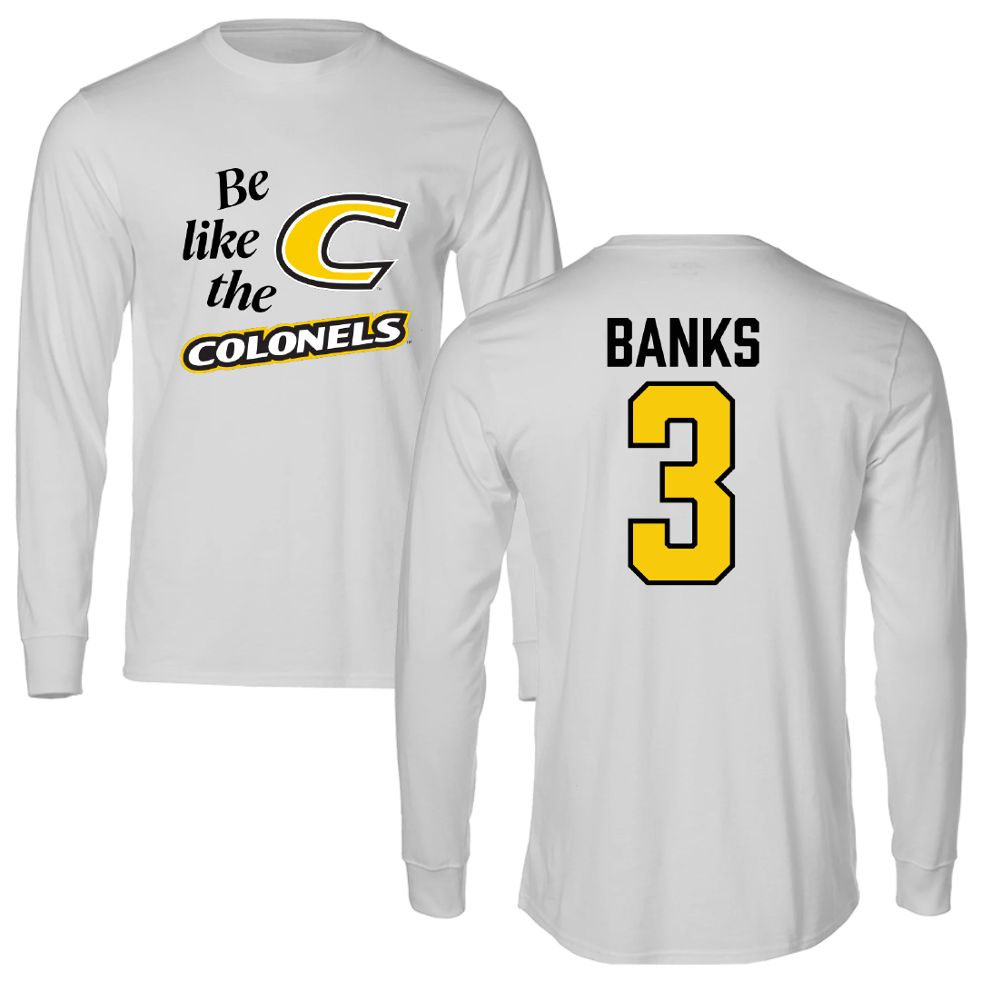 Centre College Basketball Light Gray Be Like Us Long Sleeve - #3 Jaxson Banks