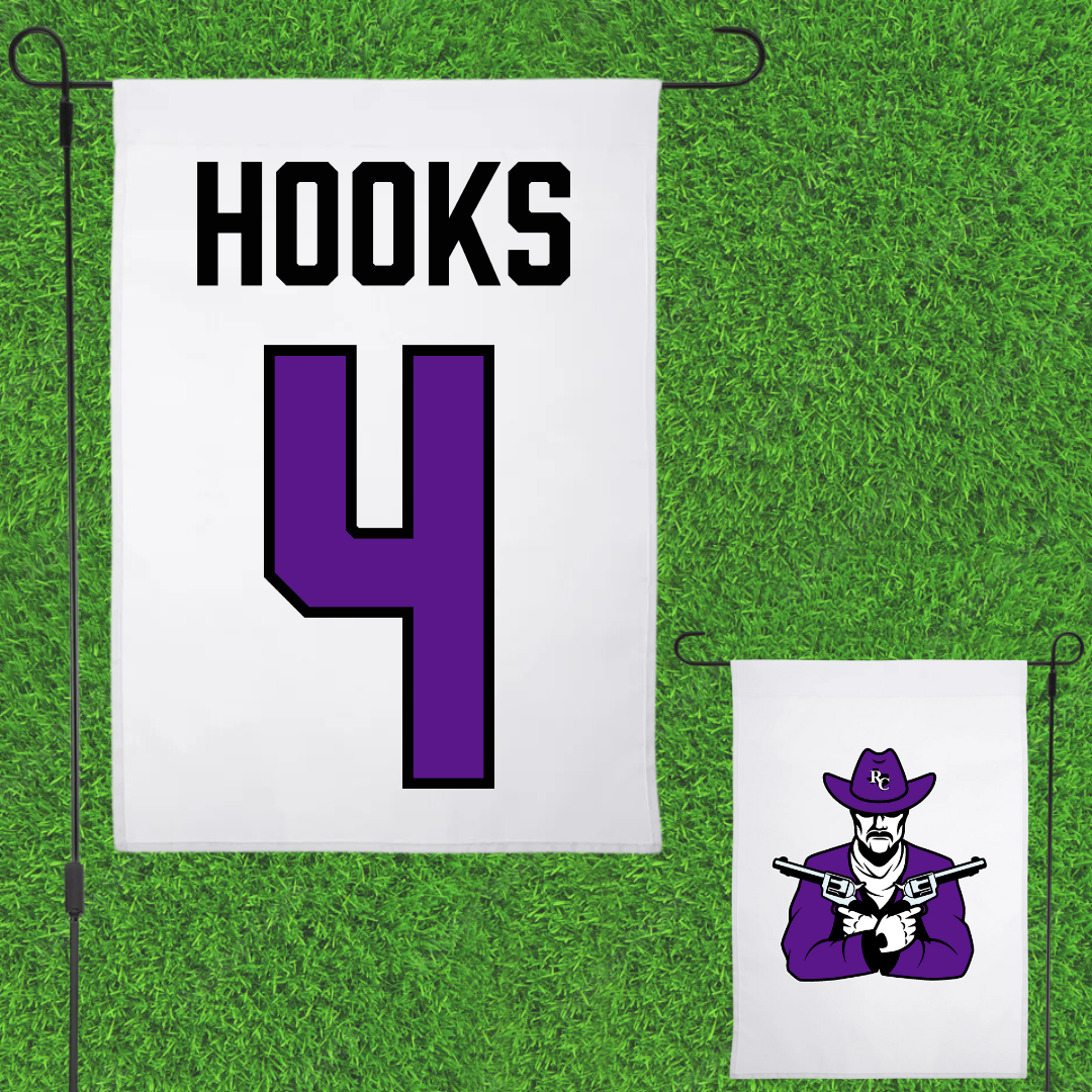 Ranger College Basketball (M) White Garden Flag - #4 Jalen Hooks
