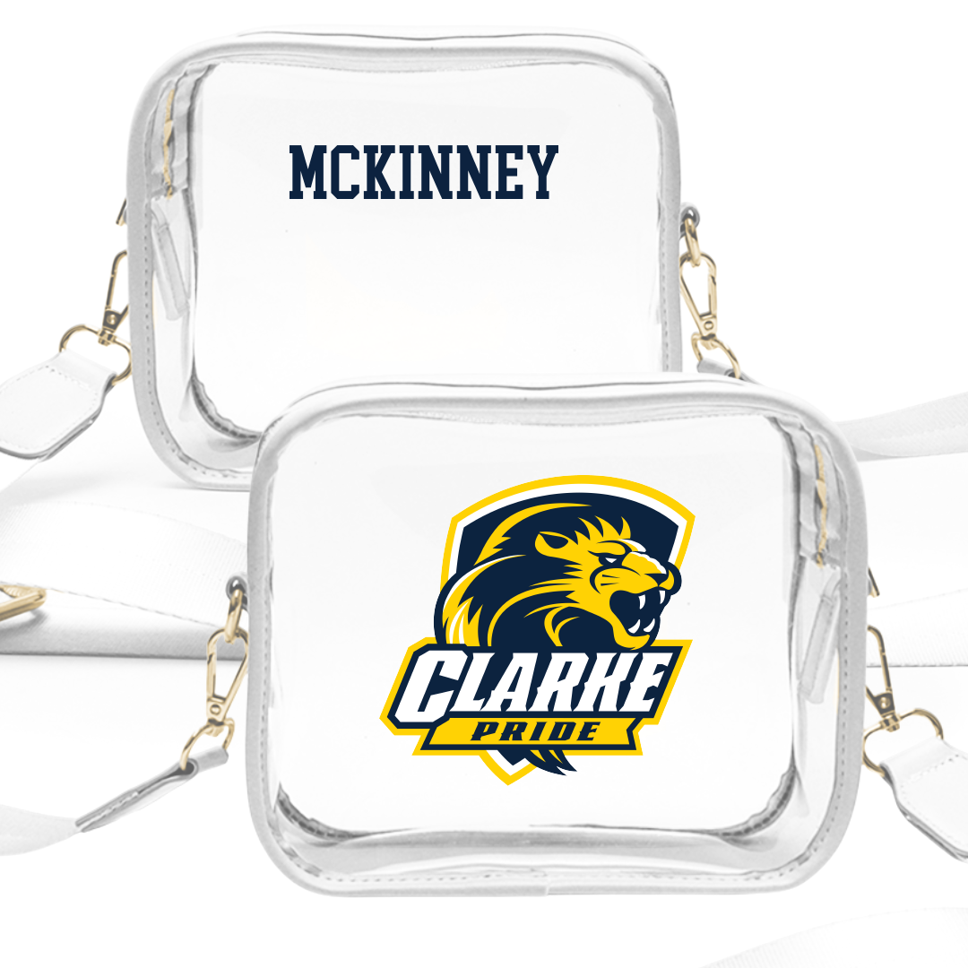 Clarke University Golf (W) White Clear Stadium Bag - Caley McKinney