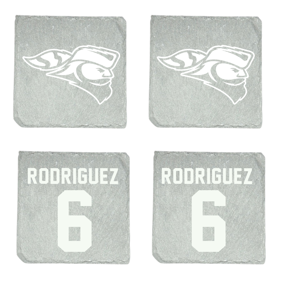 Carroll University Soccer Stone Coaster (4 Pack)  - #6 Thomas Rodriguez