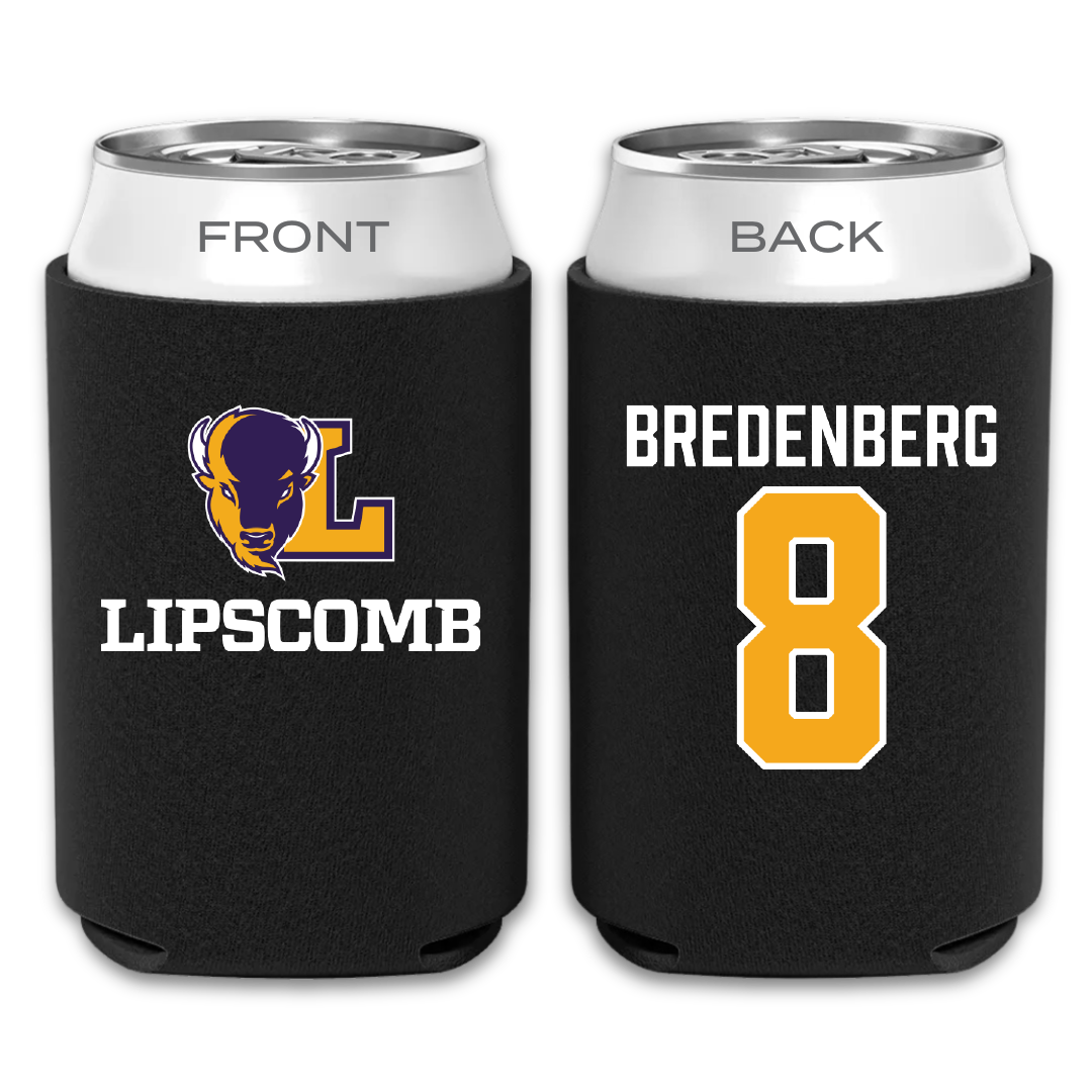 Lipscomb University Volleyball Black Can Cooler - #8 Luca Bredenberg