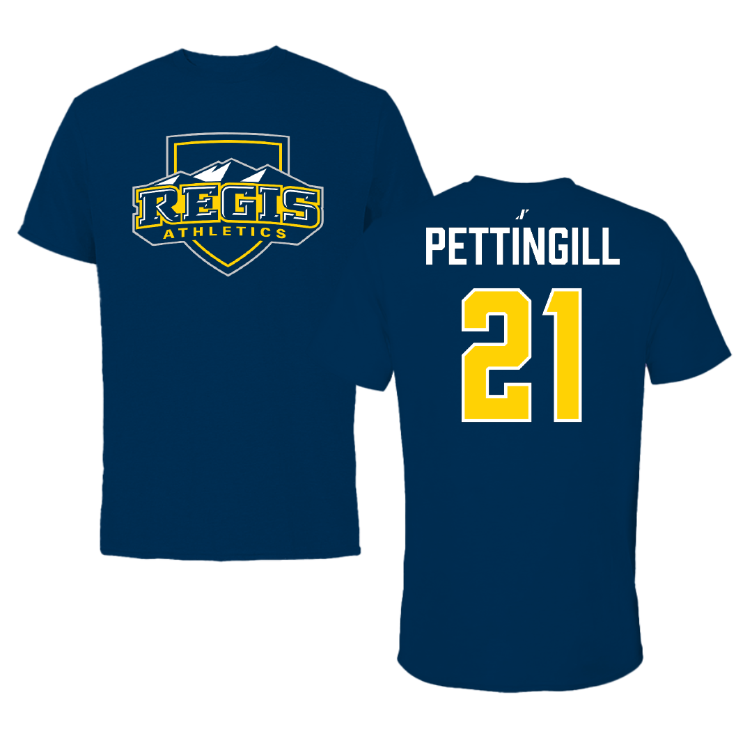 Regis University (Colorado) Baseball Navy Tee - #21 Mason Pettingill