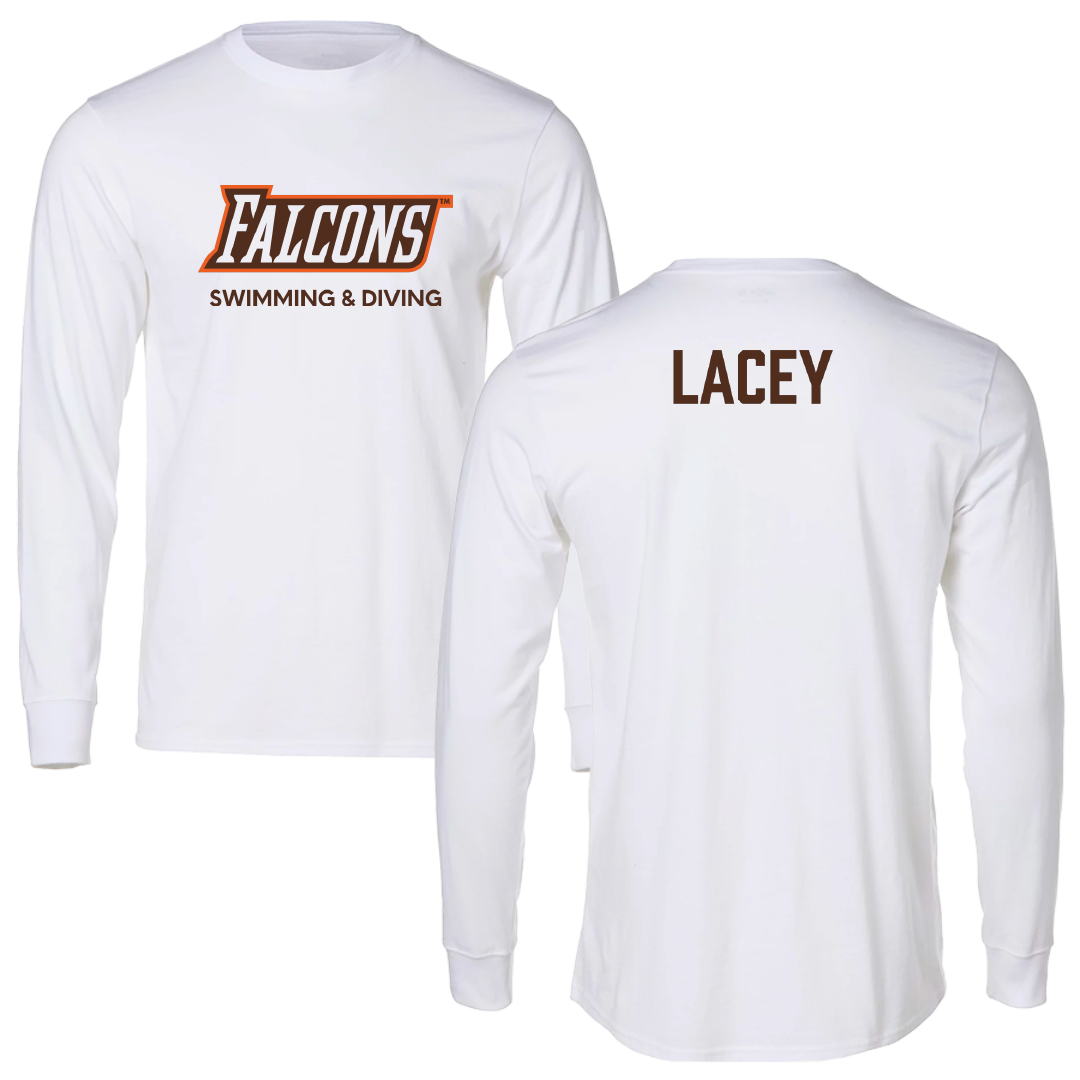 Bowling Green State University Swimming & Diving White Long Sleeve - Lilly Lacey