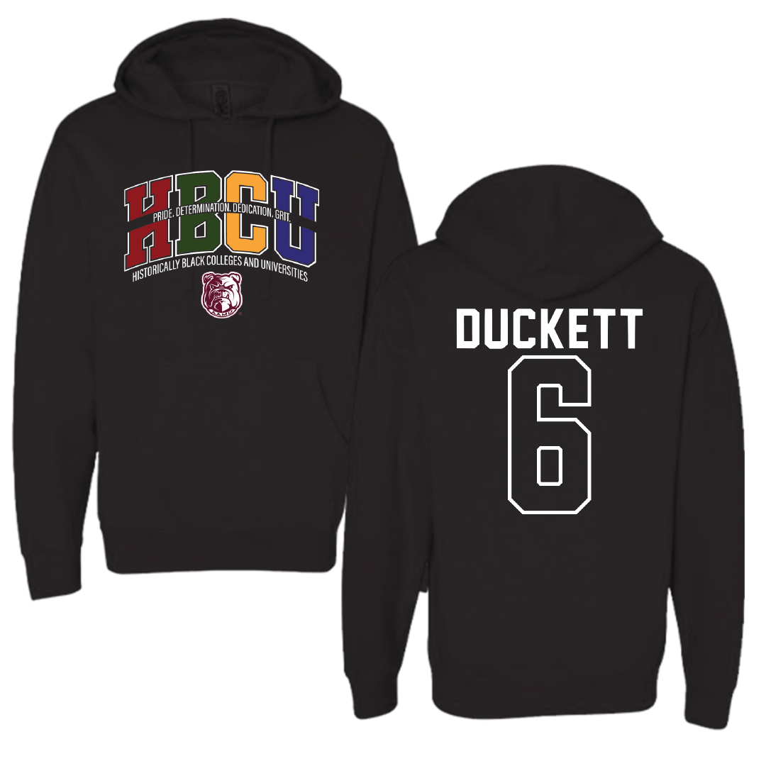 Alabama A&M University Volleyball Black HBCU Hoodie - #6 Bailey Duckett