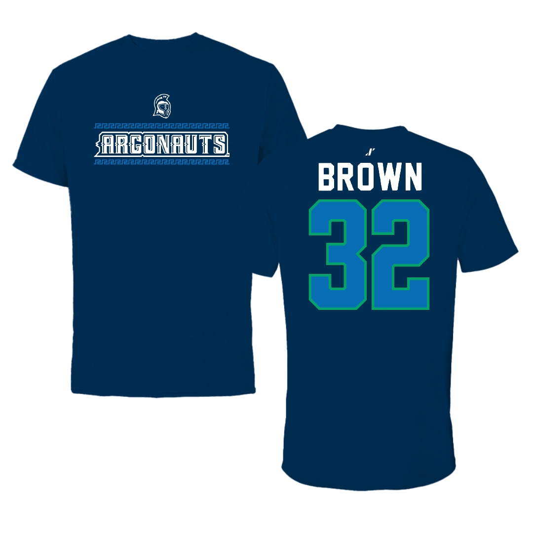 University of West Florida Basketball Navy General Performance Tee - #32 Eli Brown