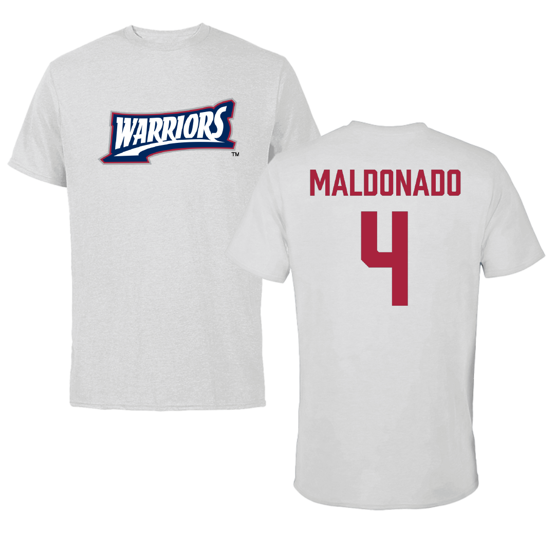 Sterling College Baseball Light Gray Warriors Performance Tee - #4 Gabriel Maldonado