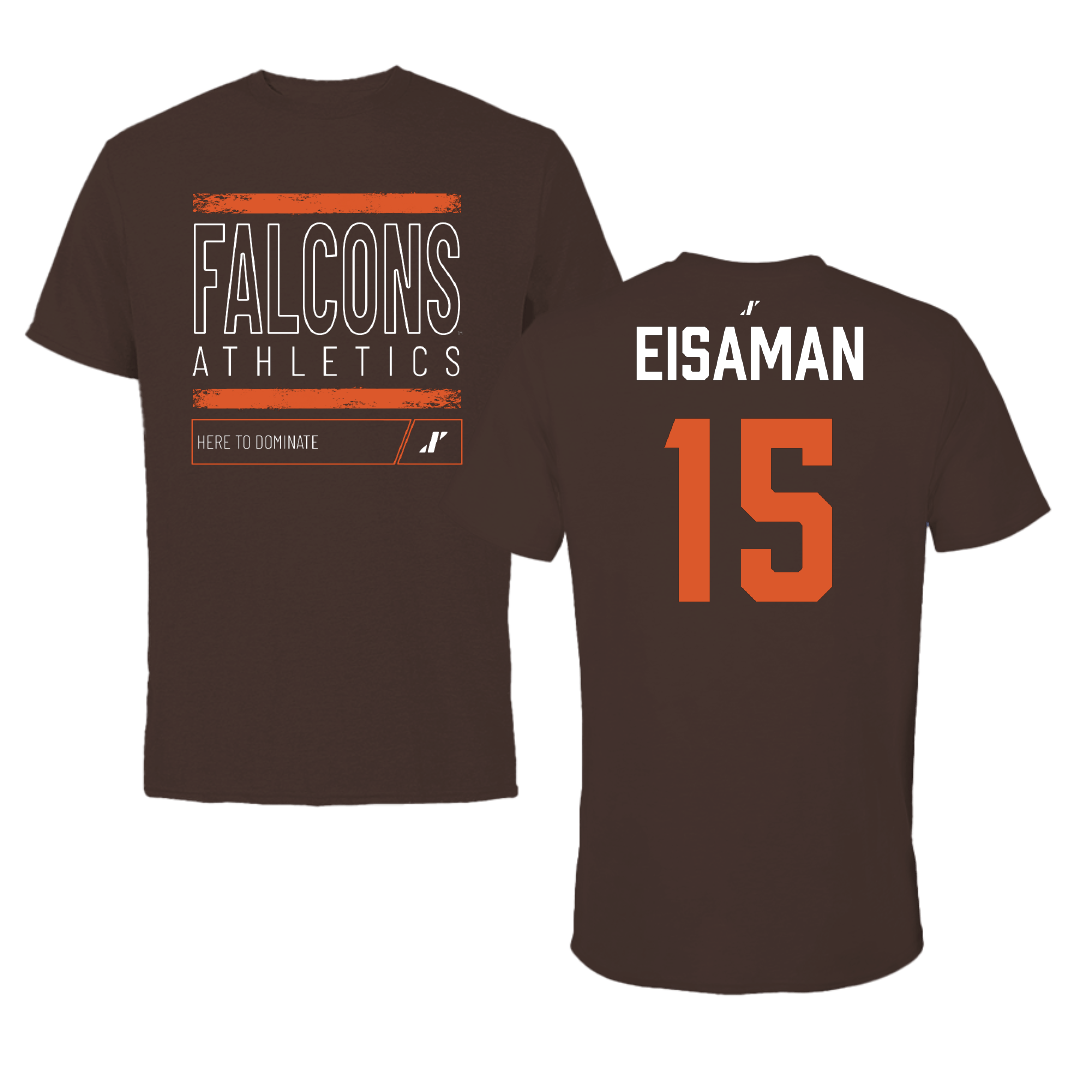 Bowling Green State University Basketball (M) Brown Dominate Tee - #15 Ryan Eisaman