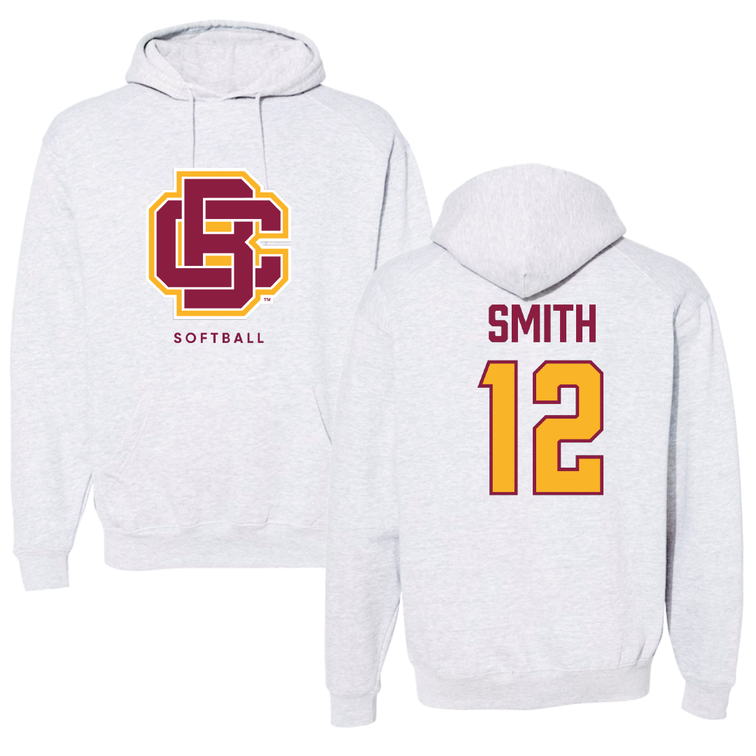 Bethune-Cookman University Softball Gray Hoodie - #12 Serenity Smith