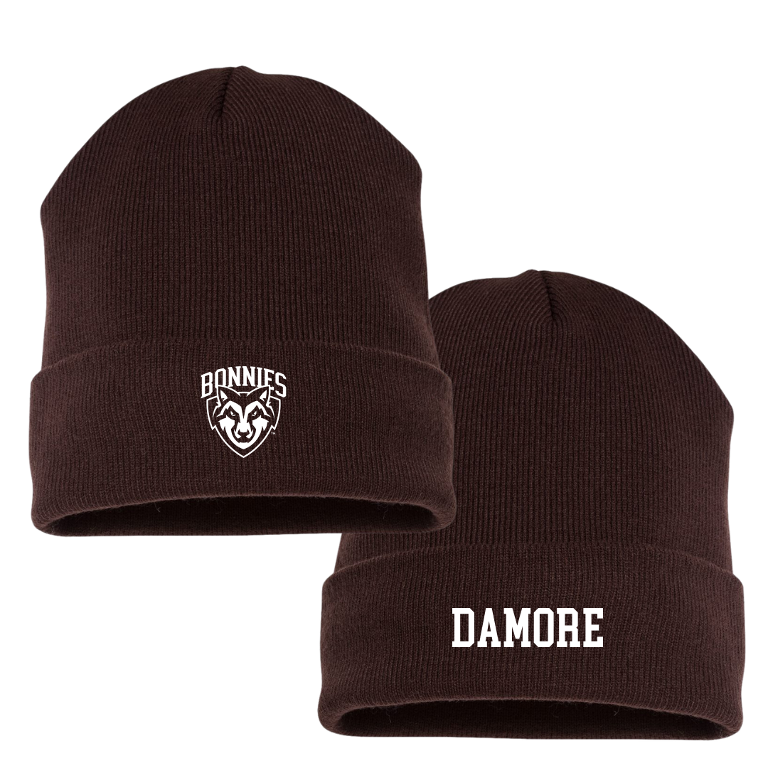 St. Bonaventure University Golf (M) Brown Beanie - Braddock Damore
