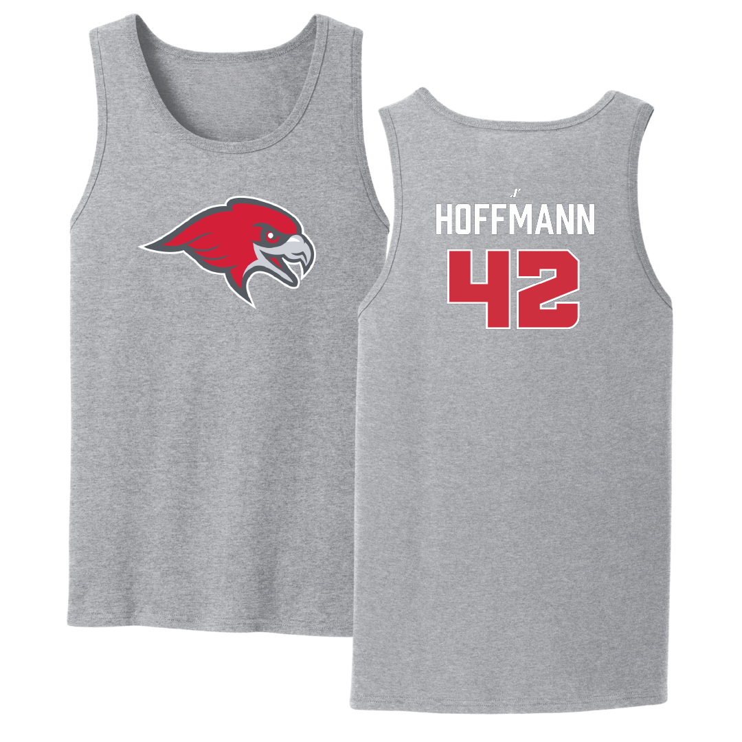 Montclair State University Softball Sport Gray Tank Top - #42 Julia Hoffmann