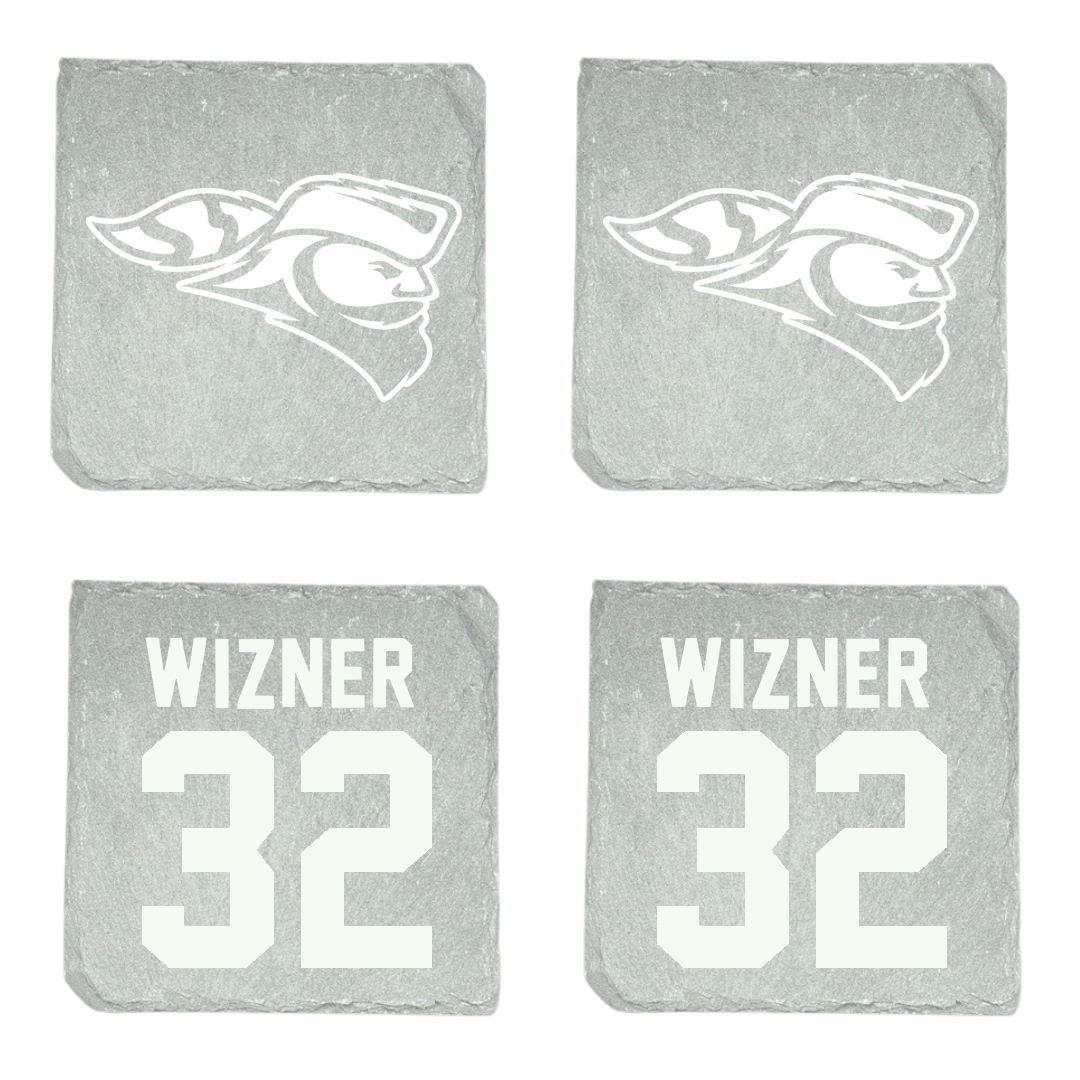 Carroll University Basketball Stone Coaster (4 Pack)  - #32 Emilie Wizner