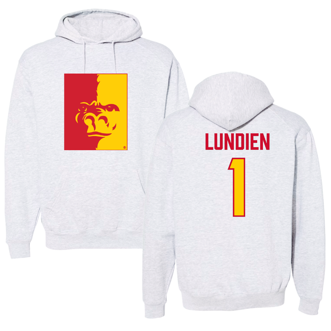 Pittsburg State University Softball Gray Hoodie - #1 Taylor Lundien