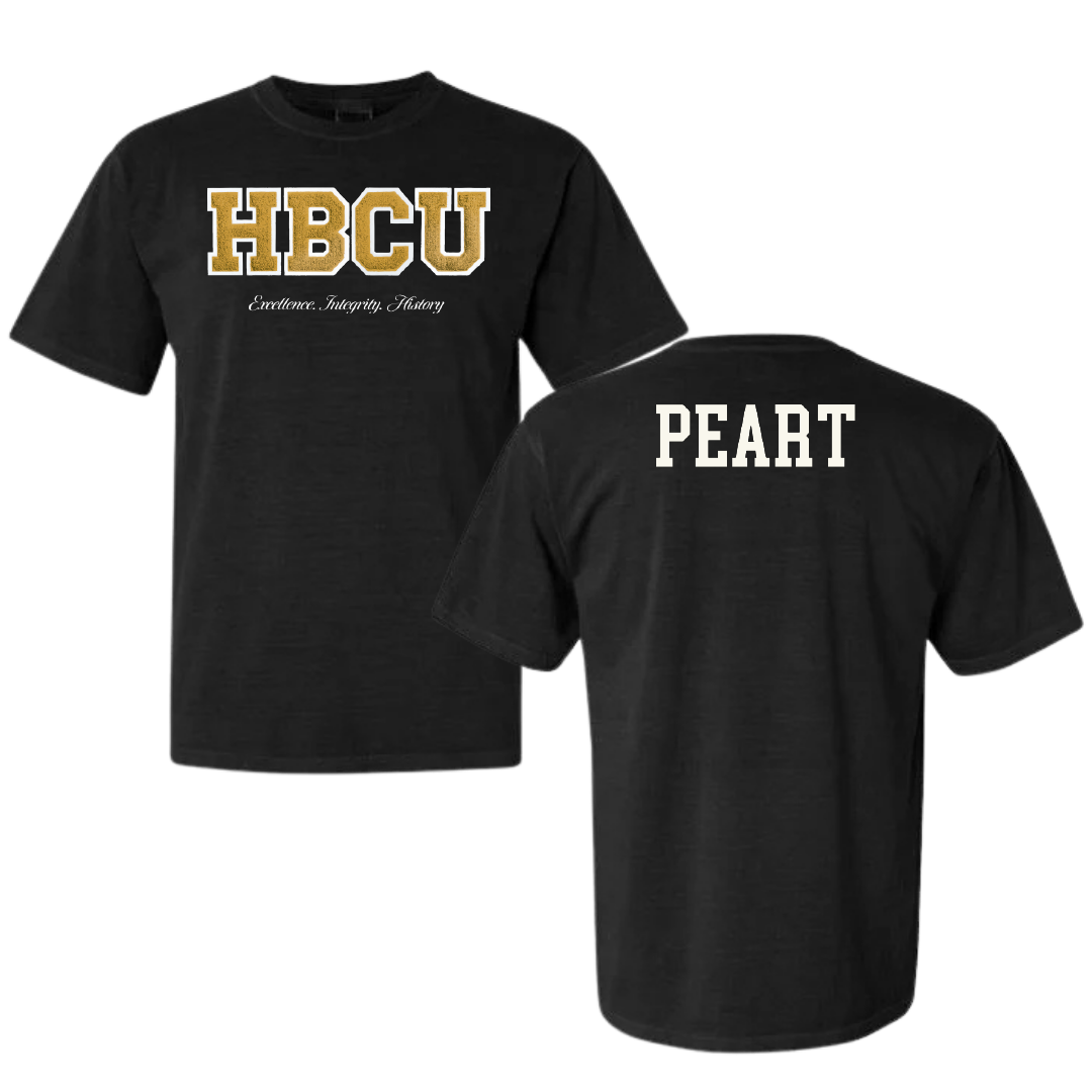 Alabama State University TF and XC Black HBCU Varsity Comfort Colors Tee - Shawna-kay Peart
