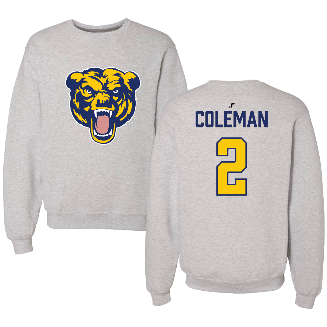Carolina University Volleyball Light Gray Crewneck - #2 Melia Coleman
