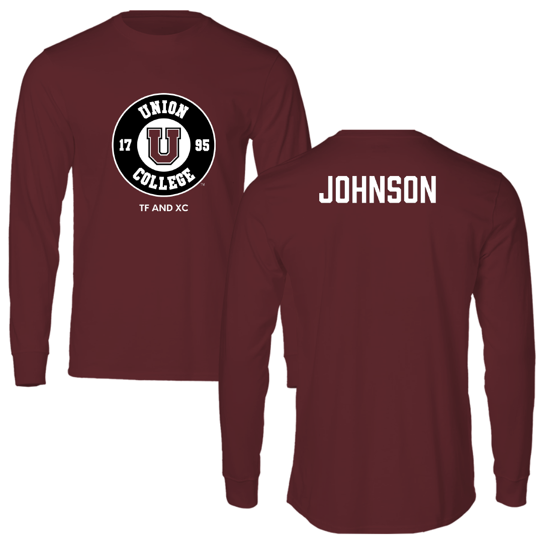 Union College TF and XC Maroon Performance Long Sleeve - Lauryn Johnson