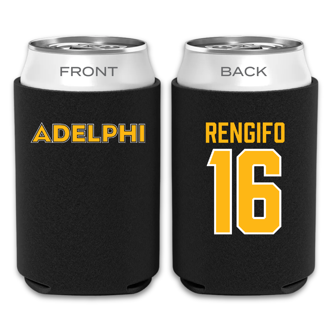 Adelphi University Baseball Black Can Cooler - #16 Giancarlo Rengifo