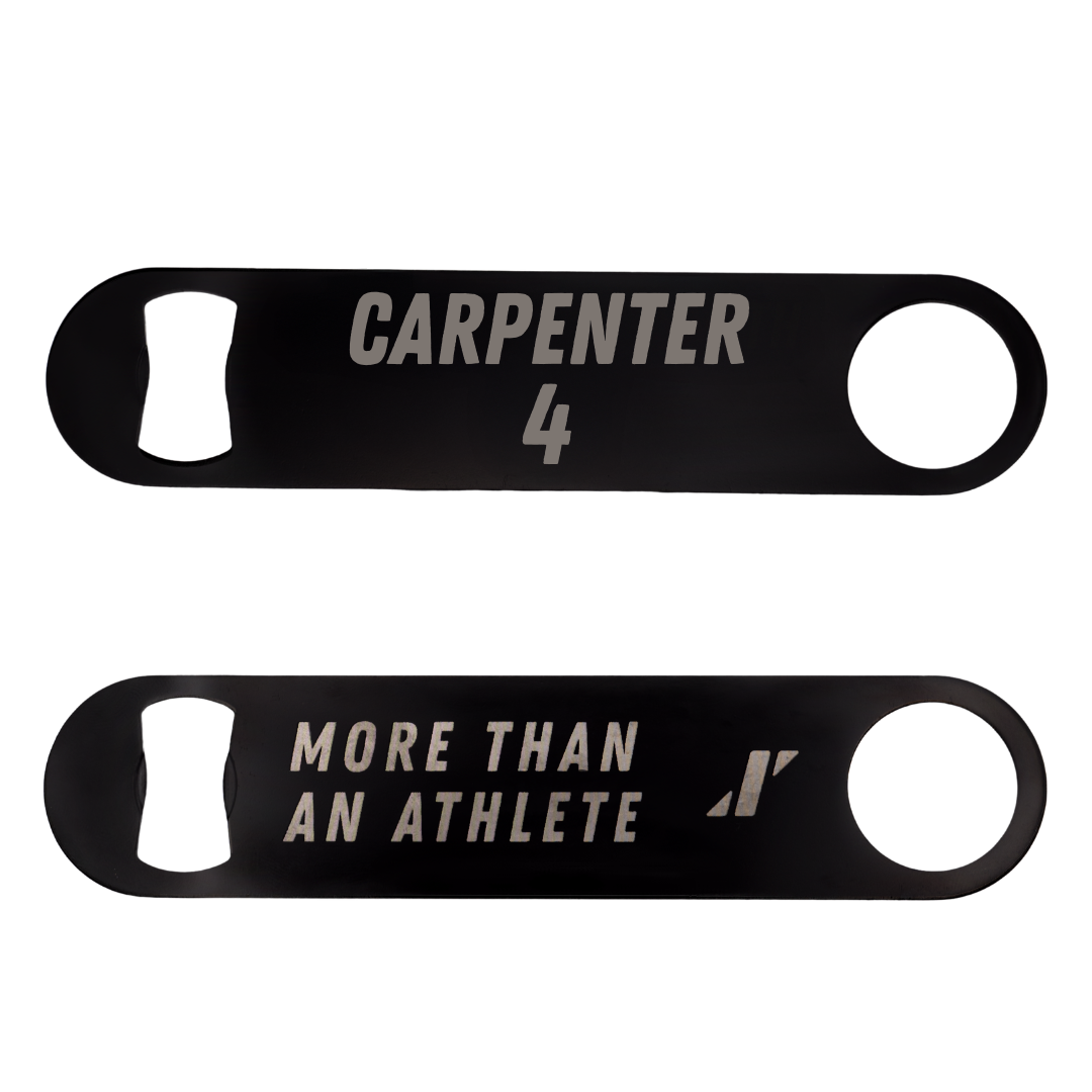 Wright State University Soccer Black Bottle Opener - #4 Charlie Carpenter