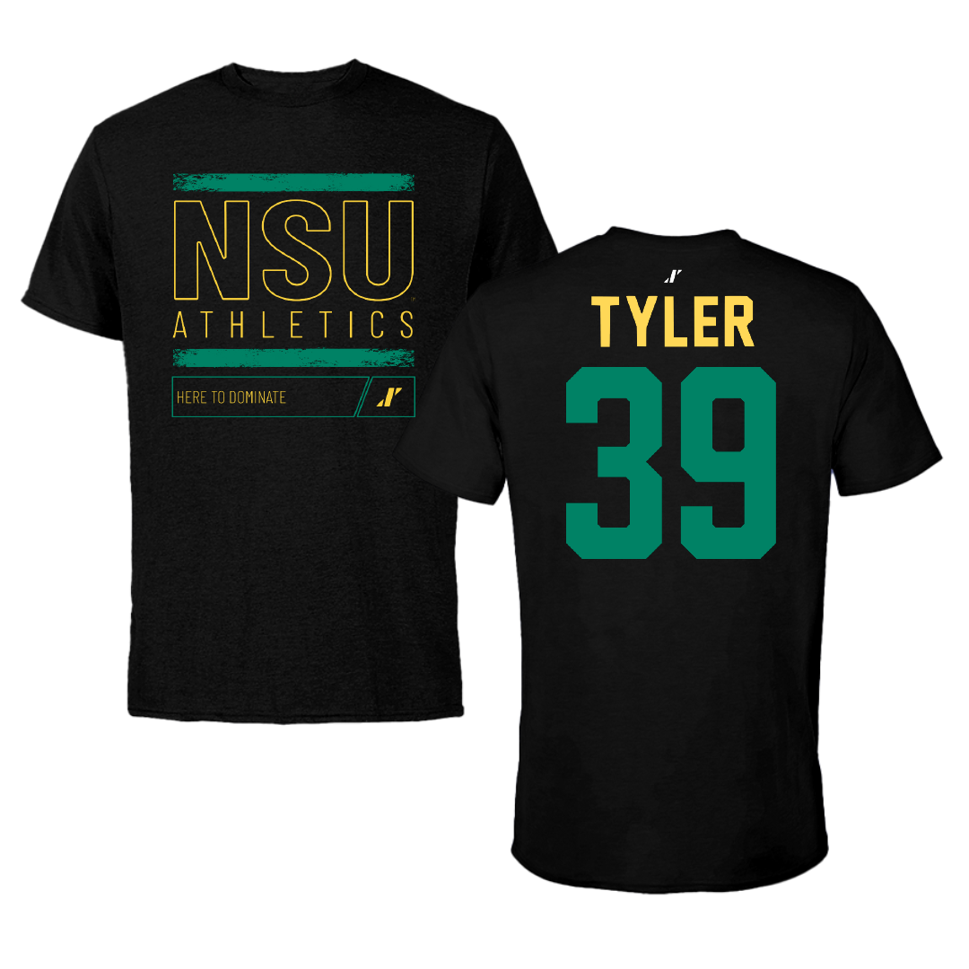 Norfolk State University Softball Black Dominate Performance Tee - #39 Brierra Tyler