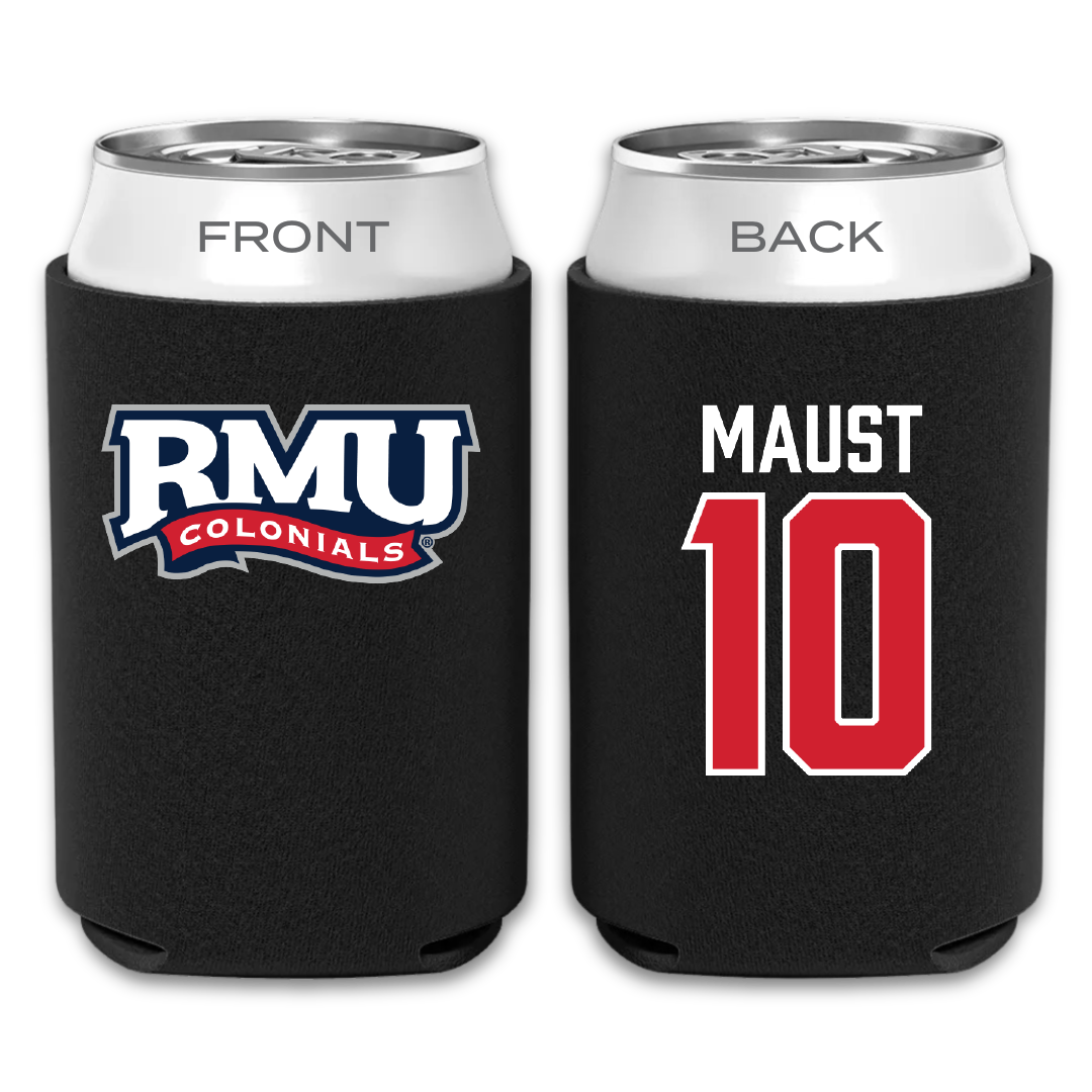 Robert Morris University Ice Hockey Black Can Cooler - #10 Paul Maust