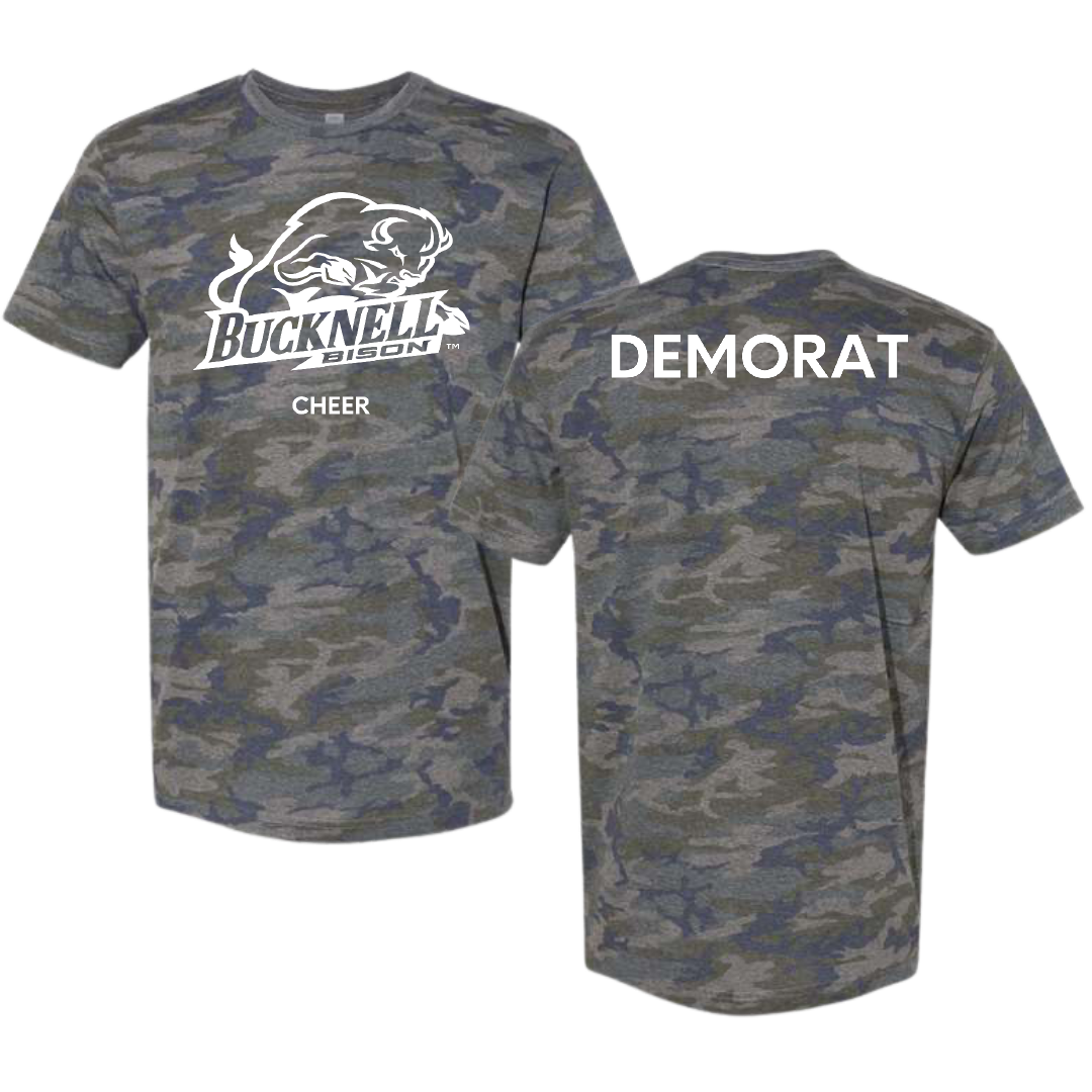 Bucknell University Cheer Vintage Camo Tee - Kendall DeMorat
