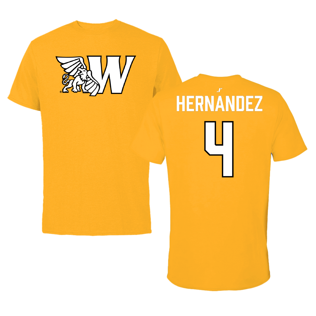 Missouri Western State University Softball Gold Tee - #4 Amiya Hernandez