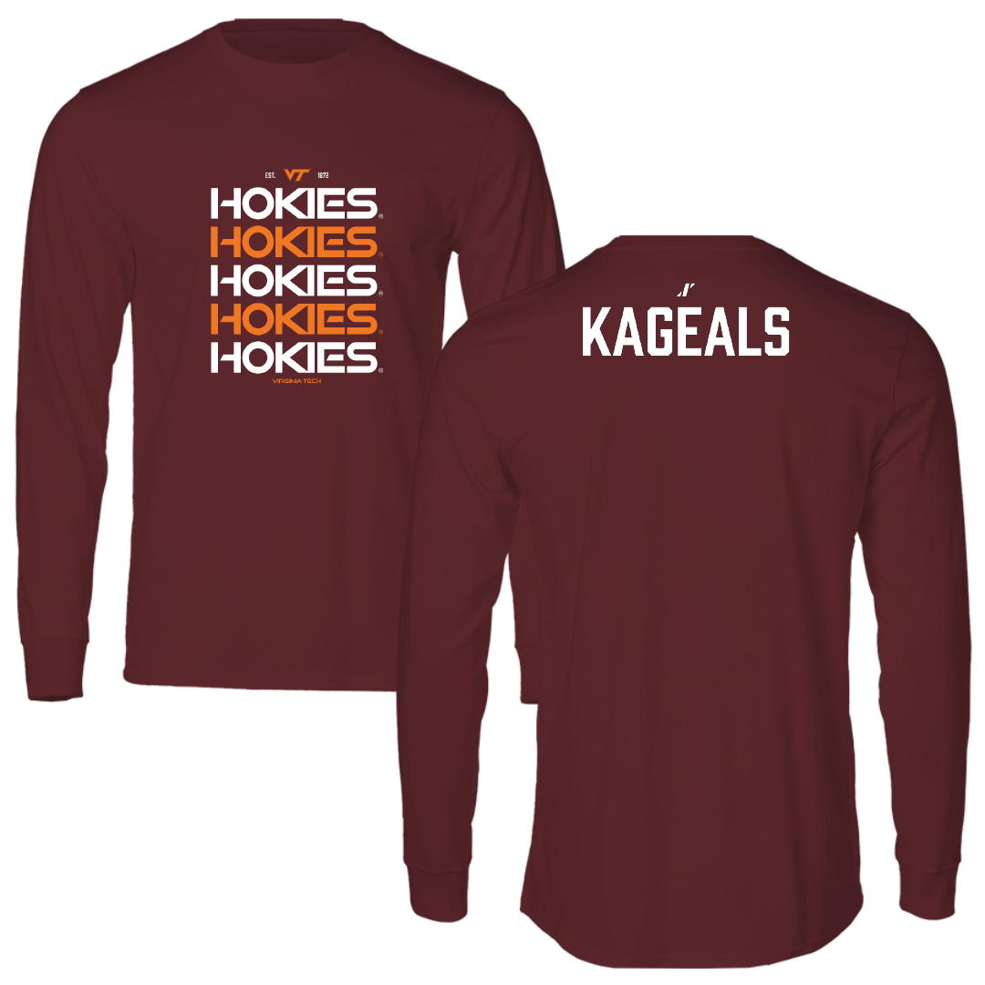 Virginia Tech Cheer Maroon General Performance Long Sleeve - Emma Kageals