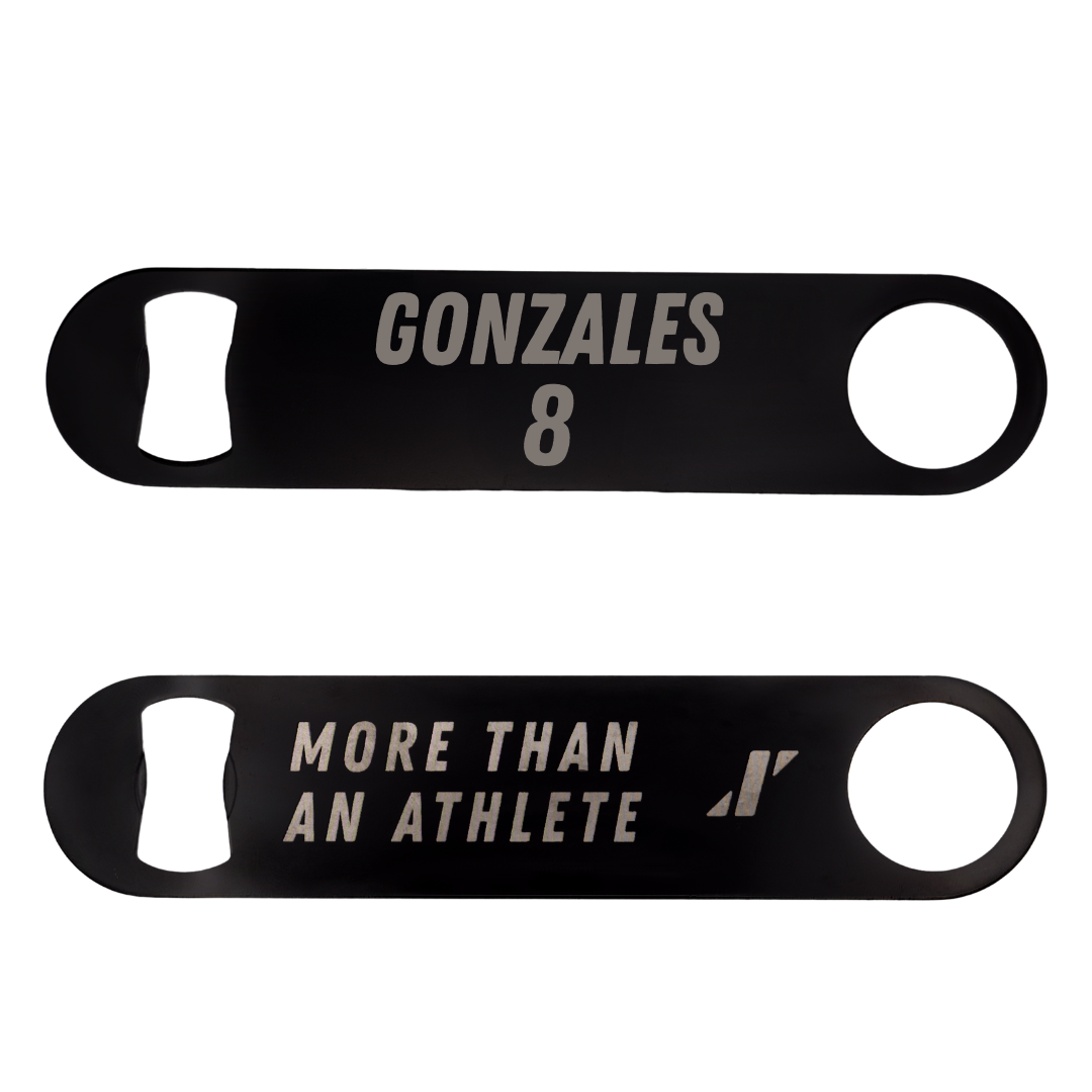 Indiana State University Football Black Bottle Opener - #8 Nathan Gonzales