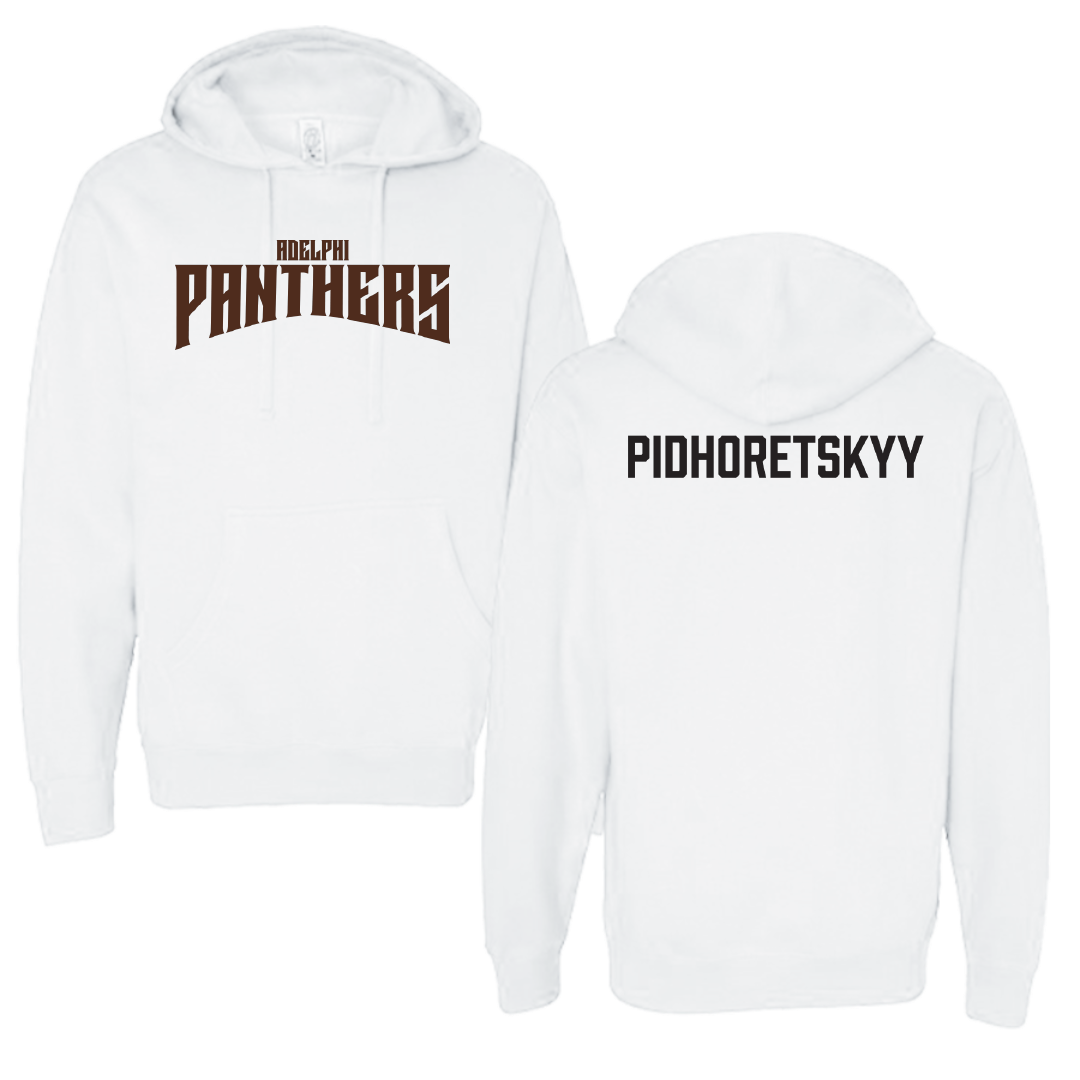 Adelphi University Swimming & Diving White Classic Hoodie - Valerii Pidhoretskyy