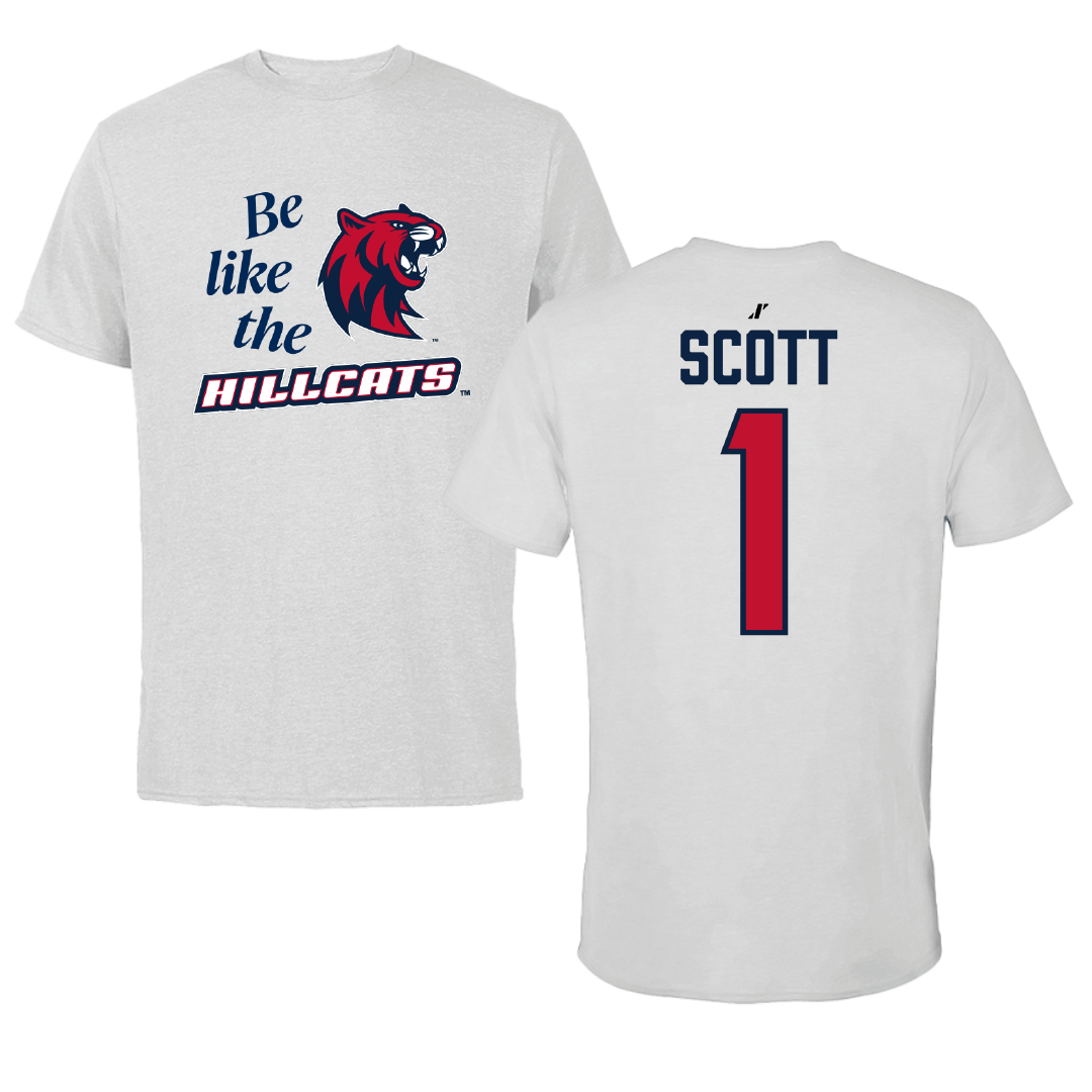 Rogers State University Soccer Light Gray Be Like Us Tee - #1 Grainger Scott