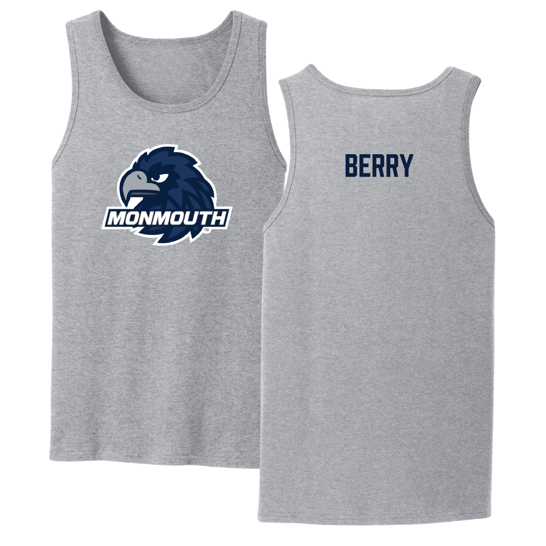 Monmouth University TF and XC Sport Gray Tank Top - Seth Berry