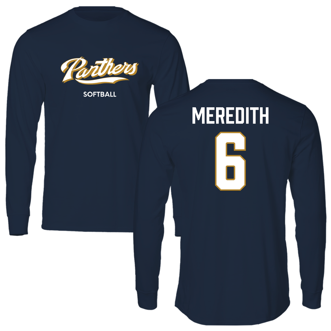 Florida International University Softball Navy Long Sleeve - #6 Kally Meredith