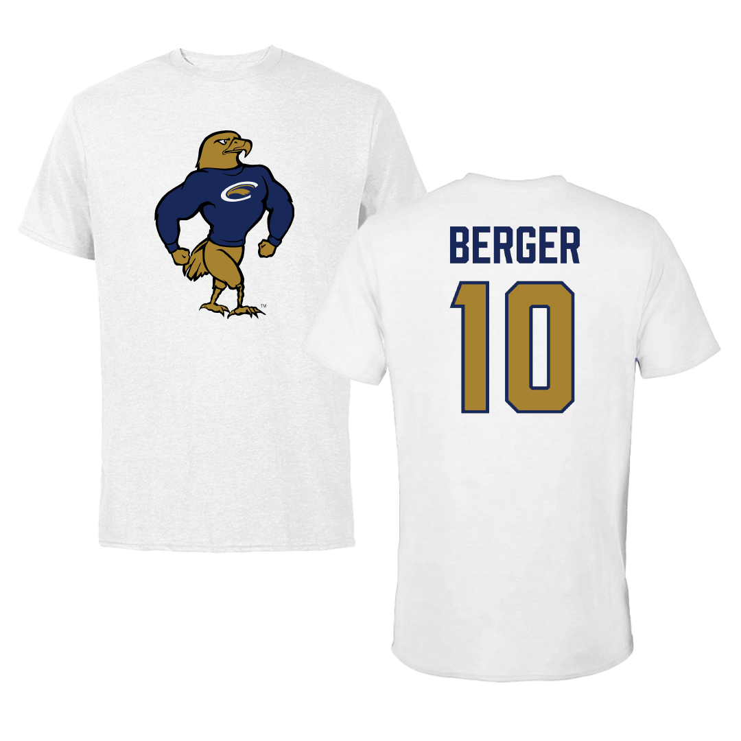 PennWest Clarion Basketball (W) White Performance Tee - #10 Kendall Berger
