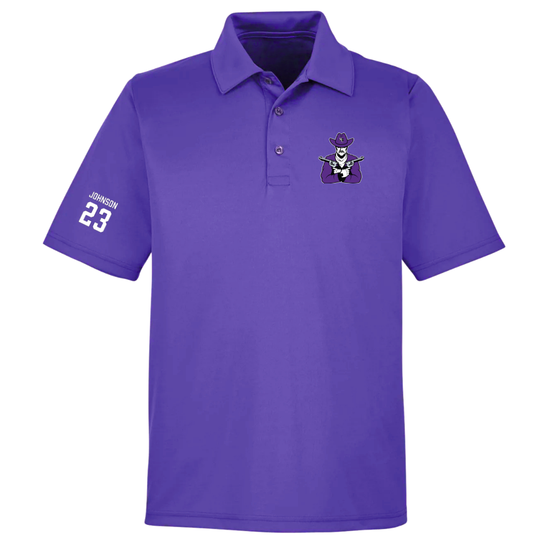 Ranger College Basketball (M) Purple Polo - #23 Darius Johnson