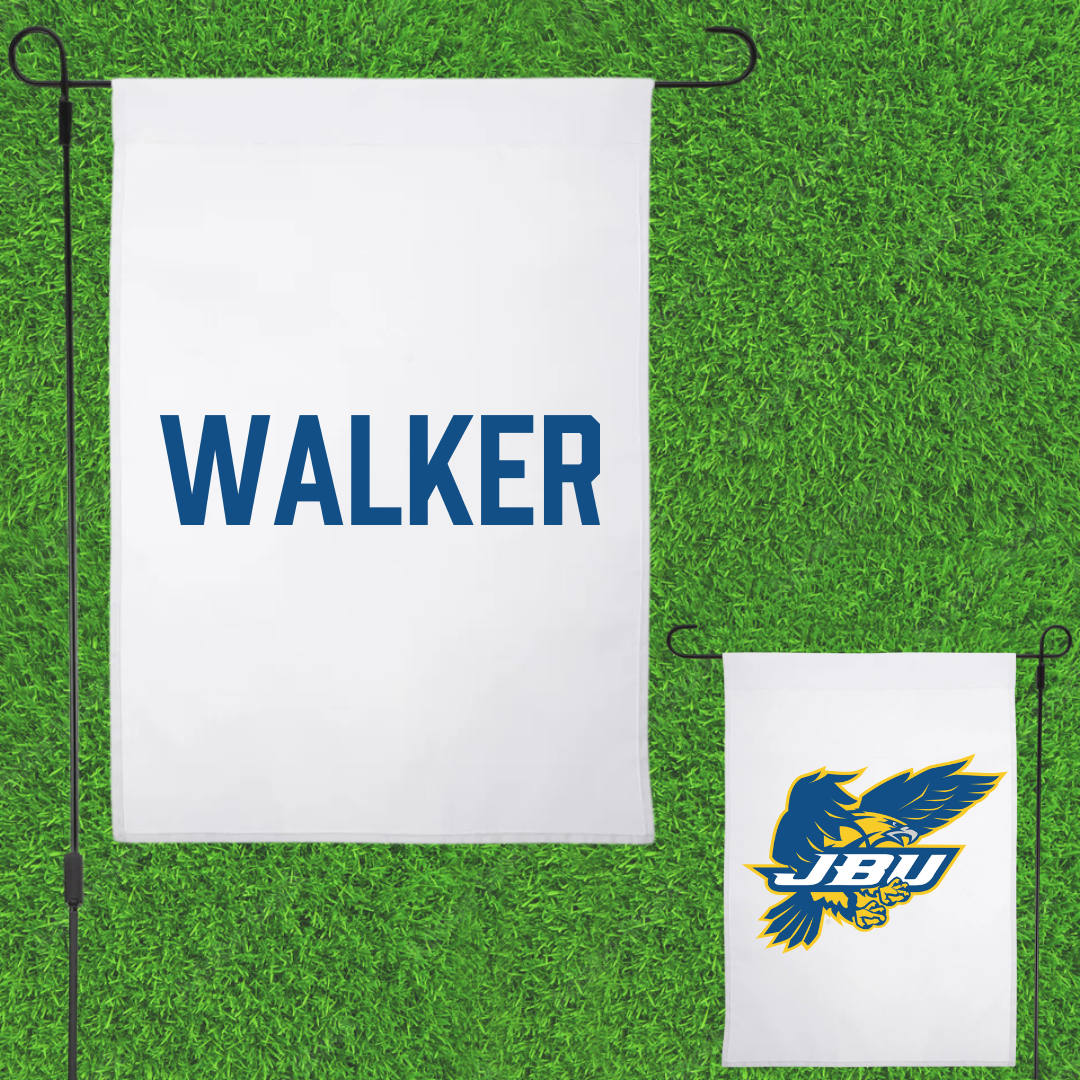John Brown University Esports White Garden Flag - Braden Walker