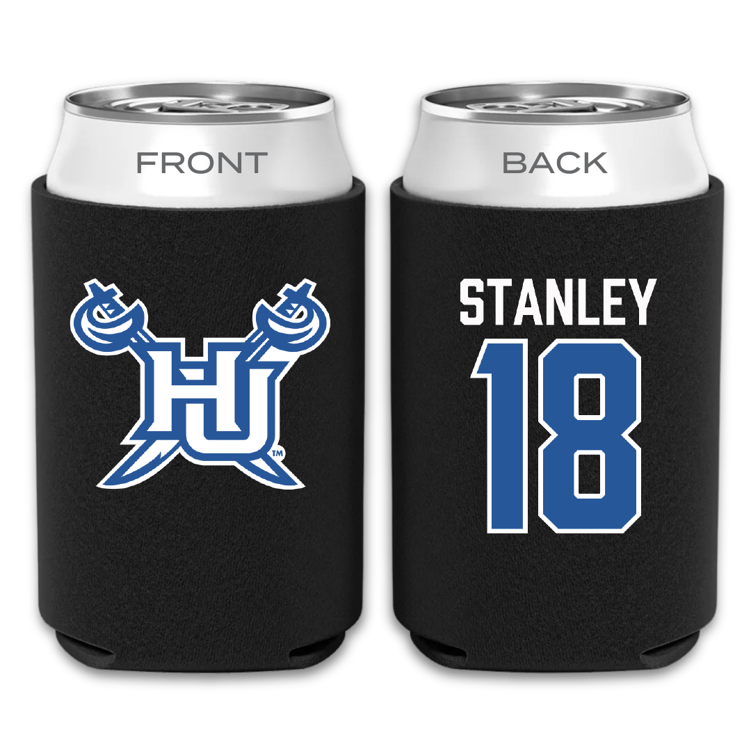 Hampton University Lacrosse Black Can Cooler - #18 Darius Stanley