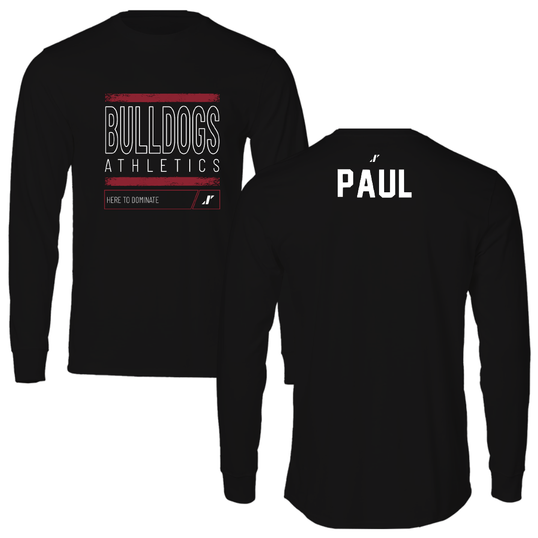 Dean College Golf Black Dominate Performance Long Sleeve - Adrian Paul